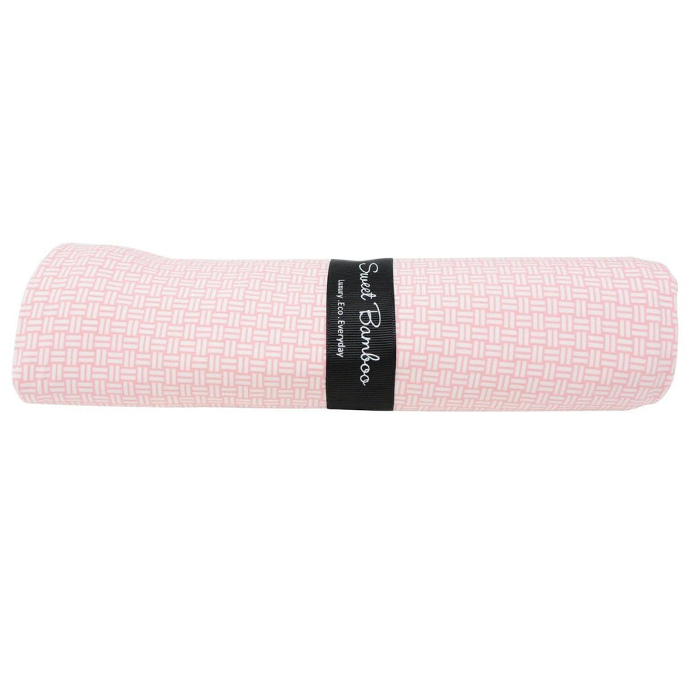 Swaddle - Pink Basketweave