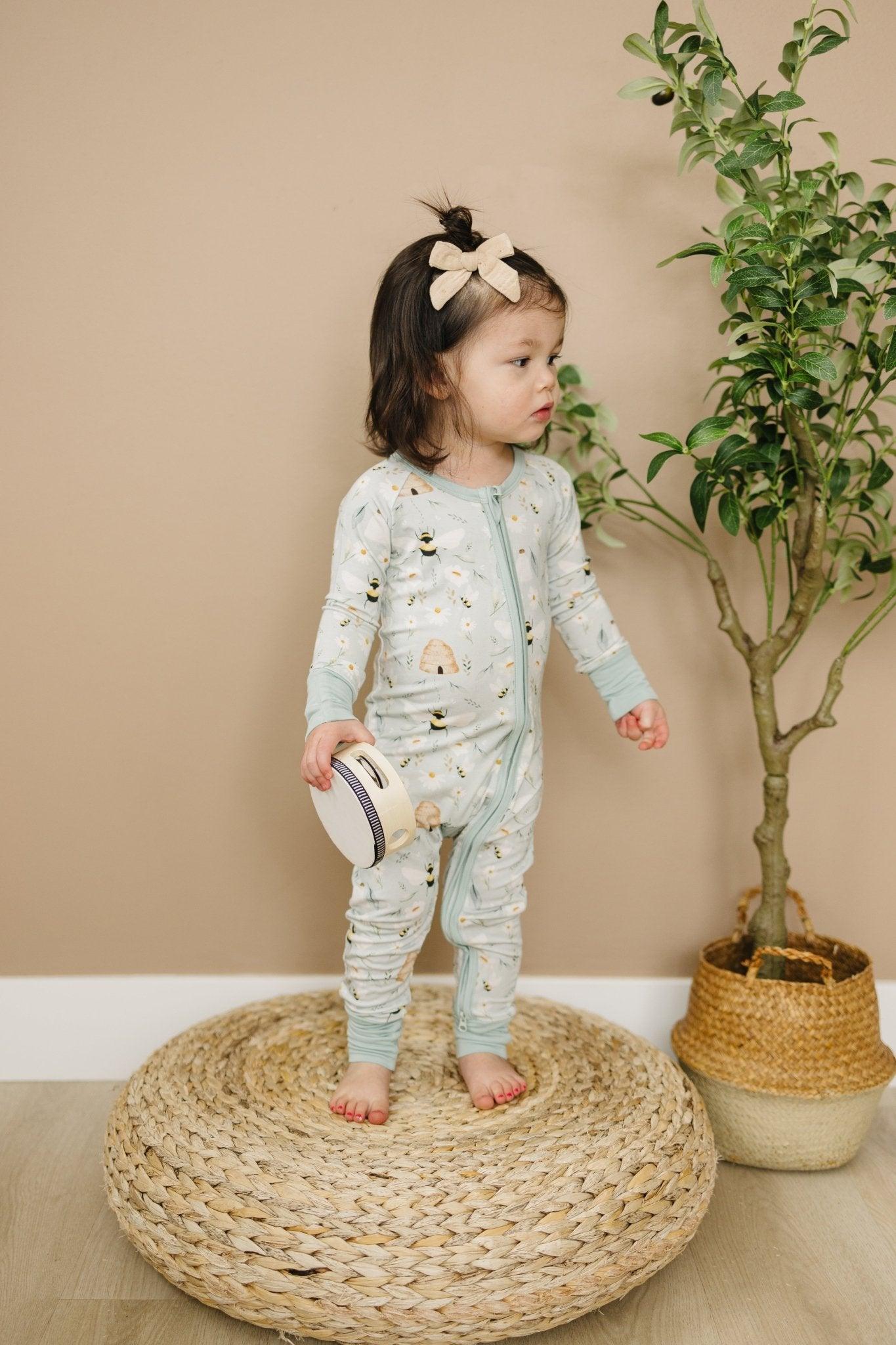 Sweet As Can Bee Bamboo Zippy Romper