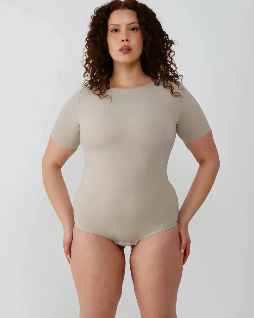 T-Shirt Bodysuit - Long - Dune - FINAL SALE