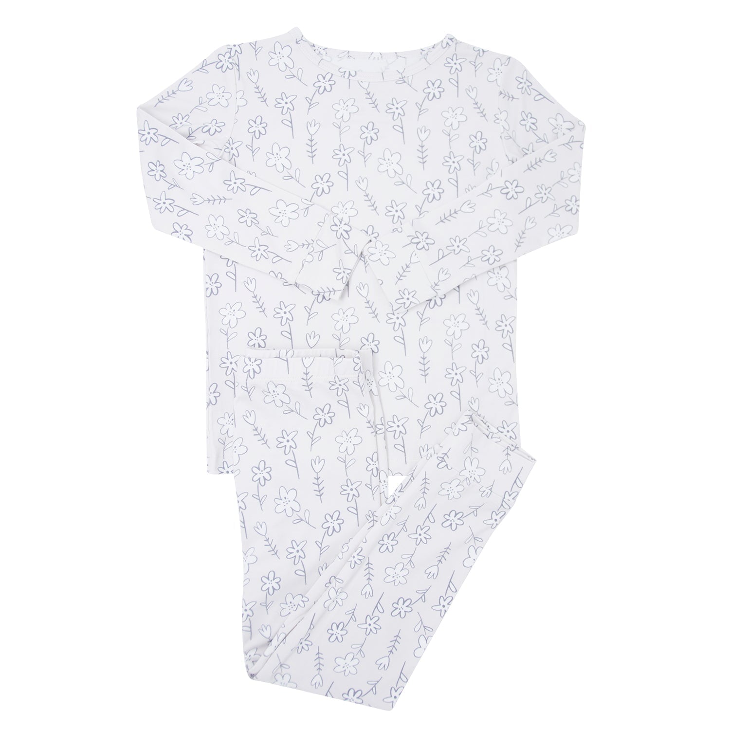 Big Kid Pajama - Grey Doodle