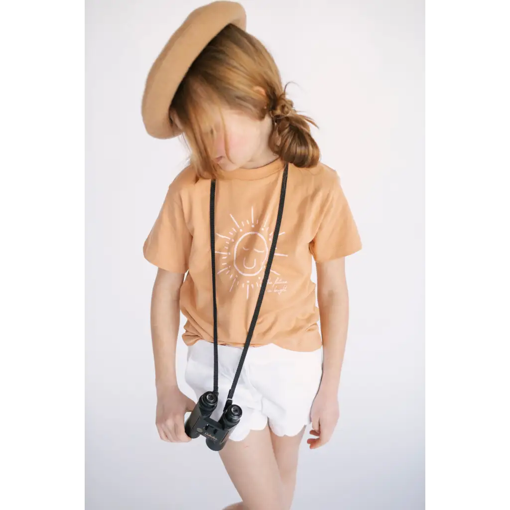 Future is Bright Kid’s Graphic T-Shirt - Toast