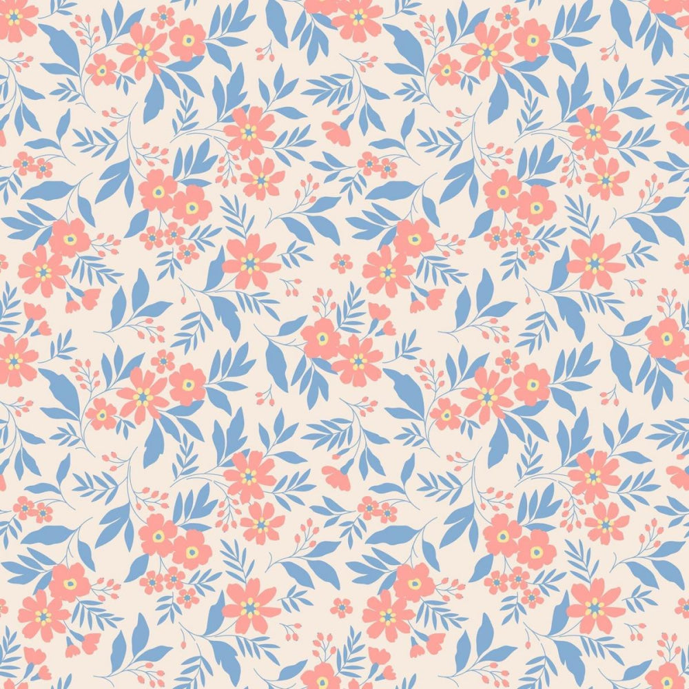 Tank Pant Romper - Vintage Flower Pink