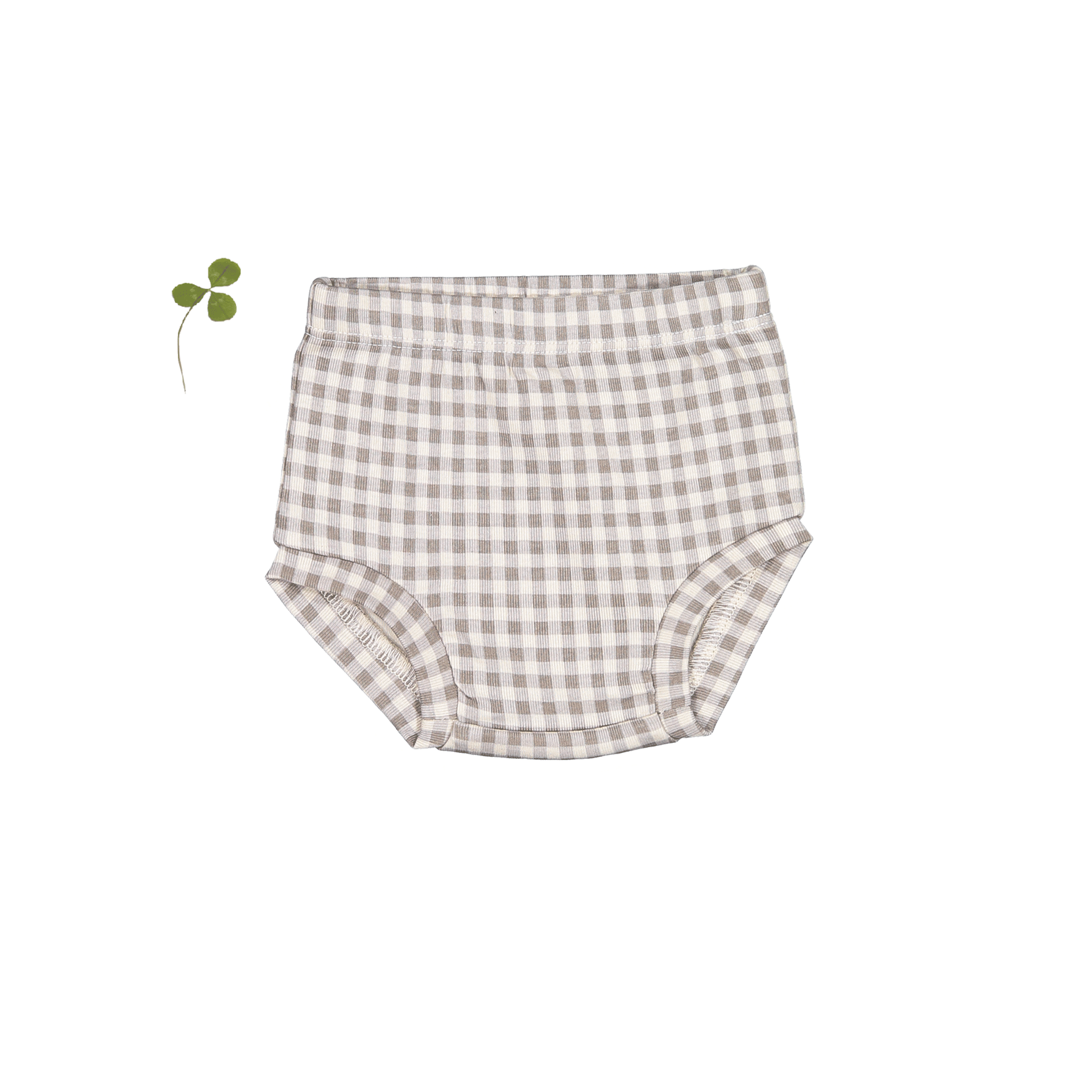 The Printed Bloomer - Taupe Gingham