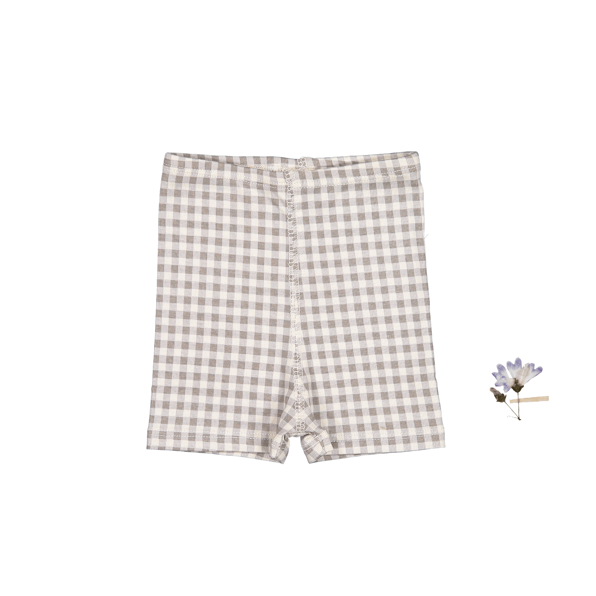 The Printed Short  - Taupe Gingham