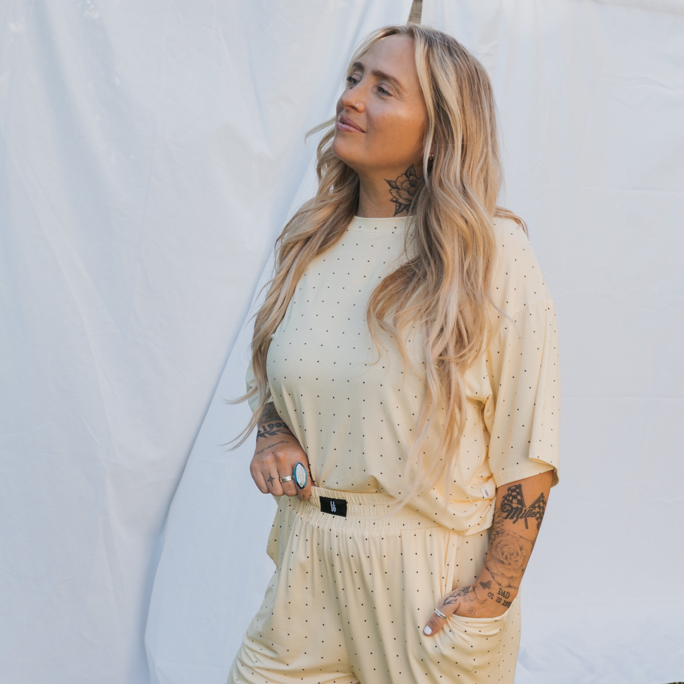 Women's Boxy Tee Lounge Set | Veda