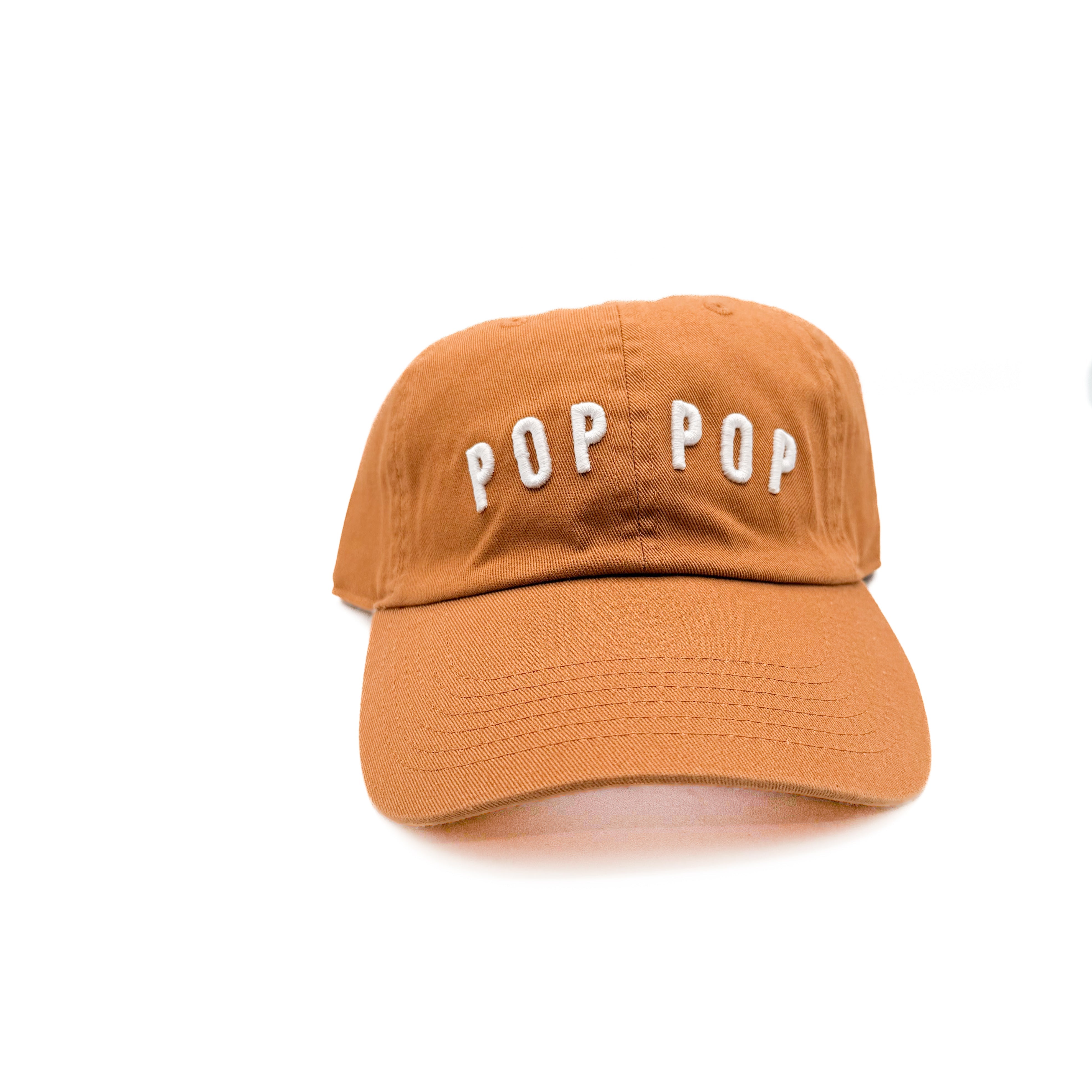 Pop Pop Baseball Hat (one line)