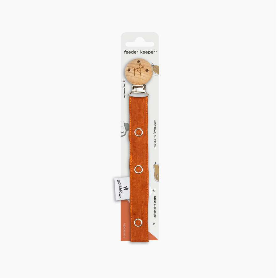 Feeder Keeper - Pacifier Clip & Forage Feeder Holder