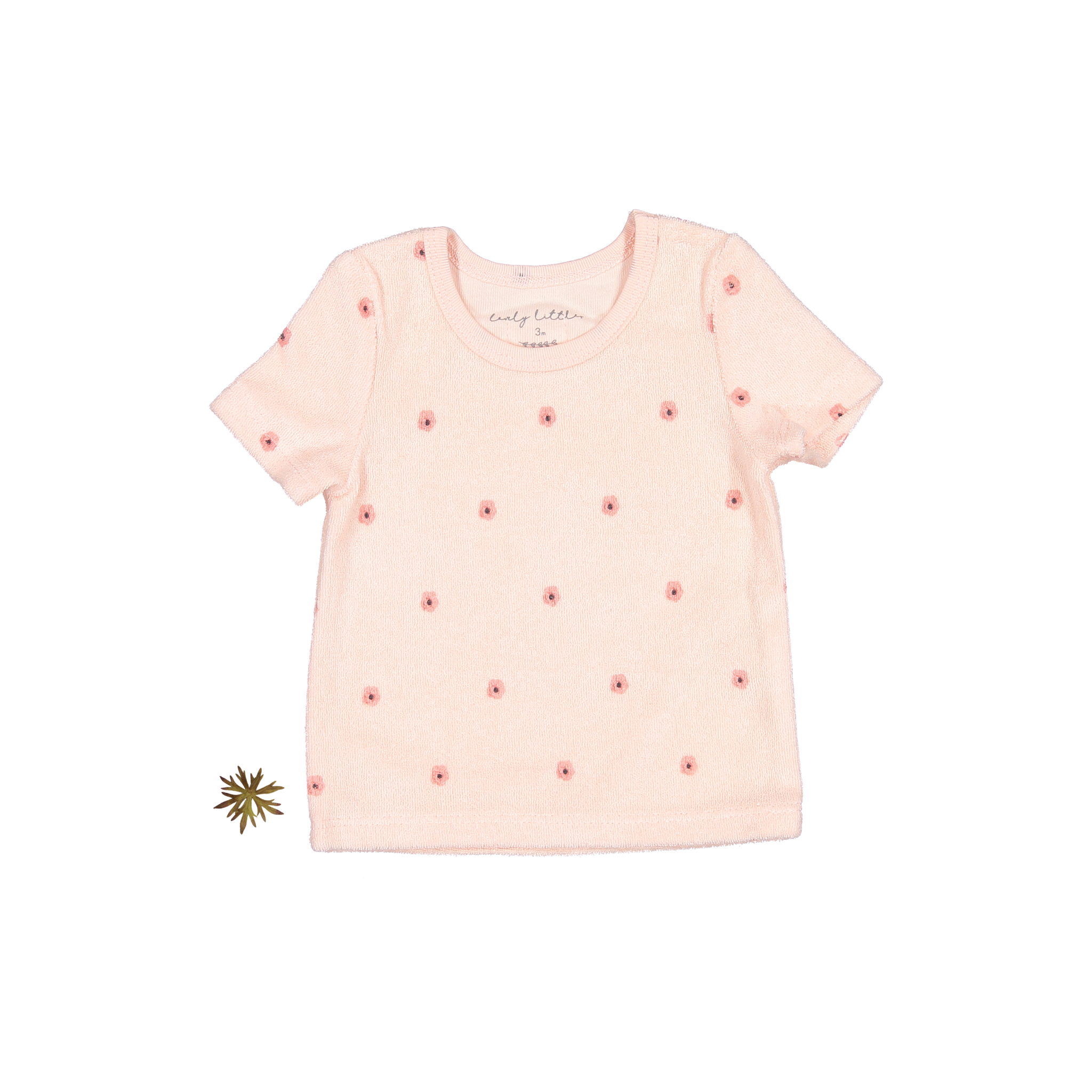 The Terry Tee - Rose Flower Short Sleeve Tee Lovely Littles   