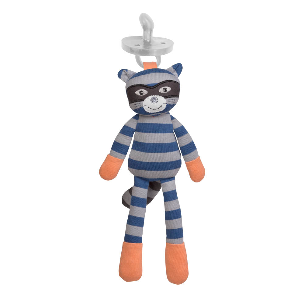 Robbie Raccoon - Pacifier Buddy
