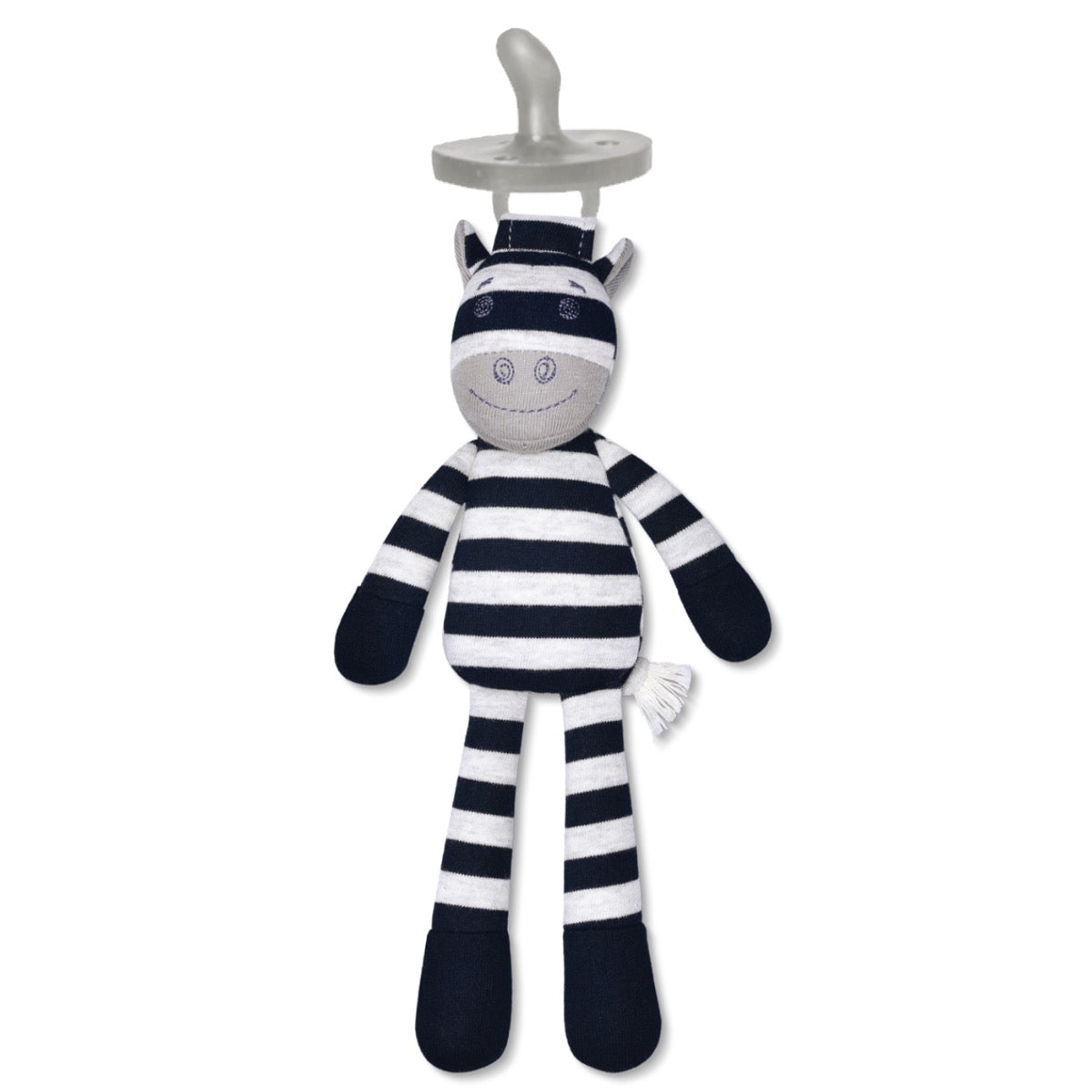 Ziggy Zebra - Pacifier Buddy