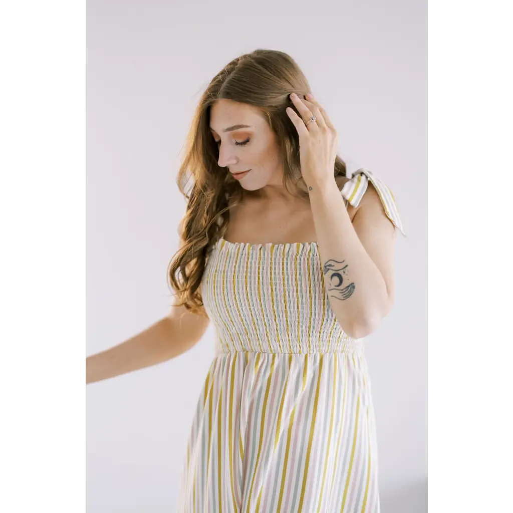 The Day Dress in Multi-Stripe
