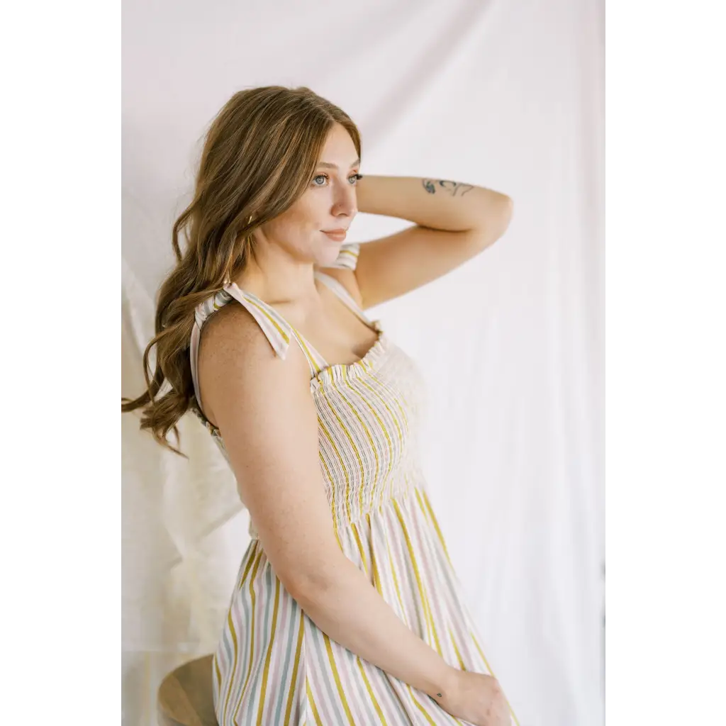 The Day Dress in Multi-Stripe
