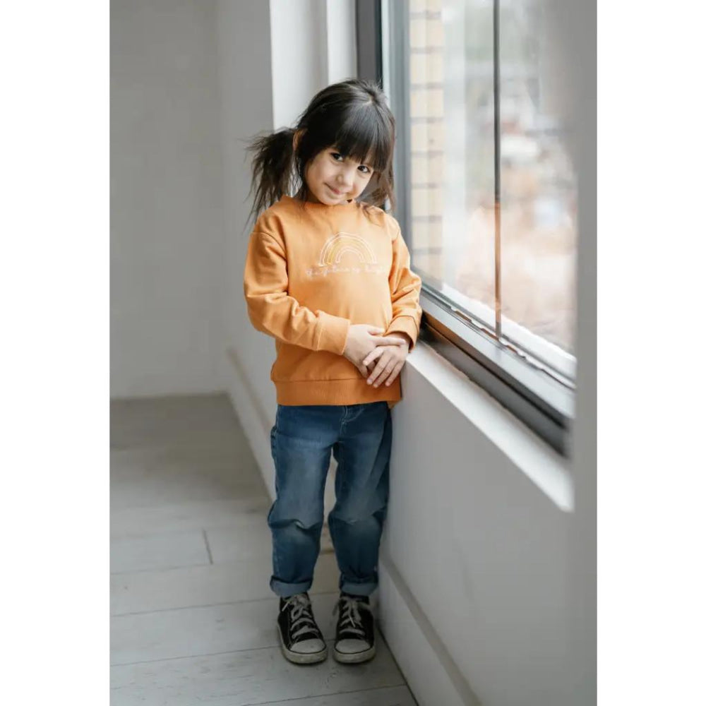 The Future is Bright Embroidered Kids Pullover