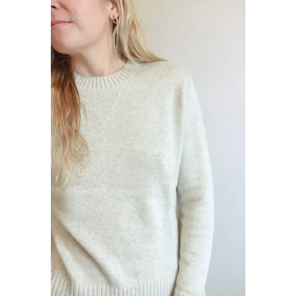 Margo Crew Neck Sweater in Gray