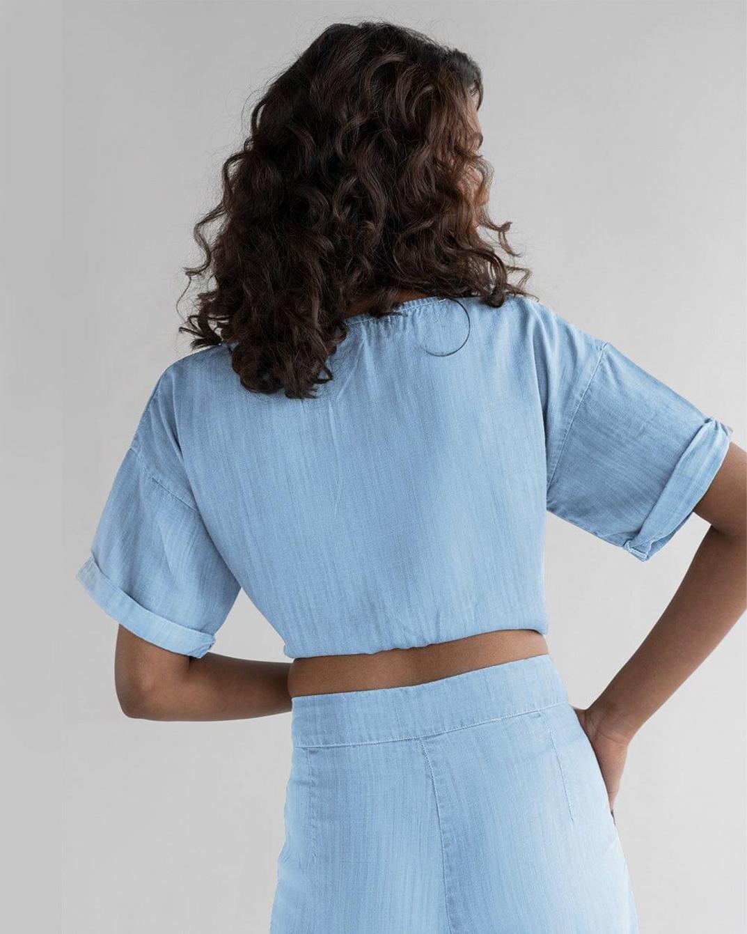 Twist and Sway Top - Ocean Blue