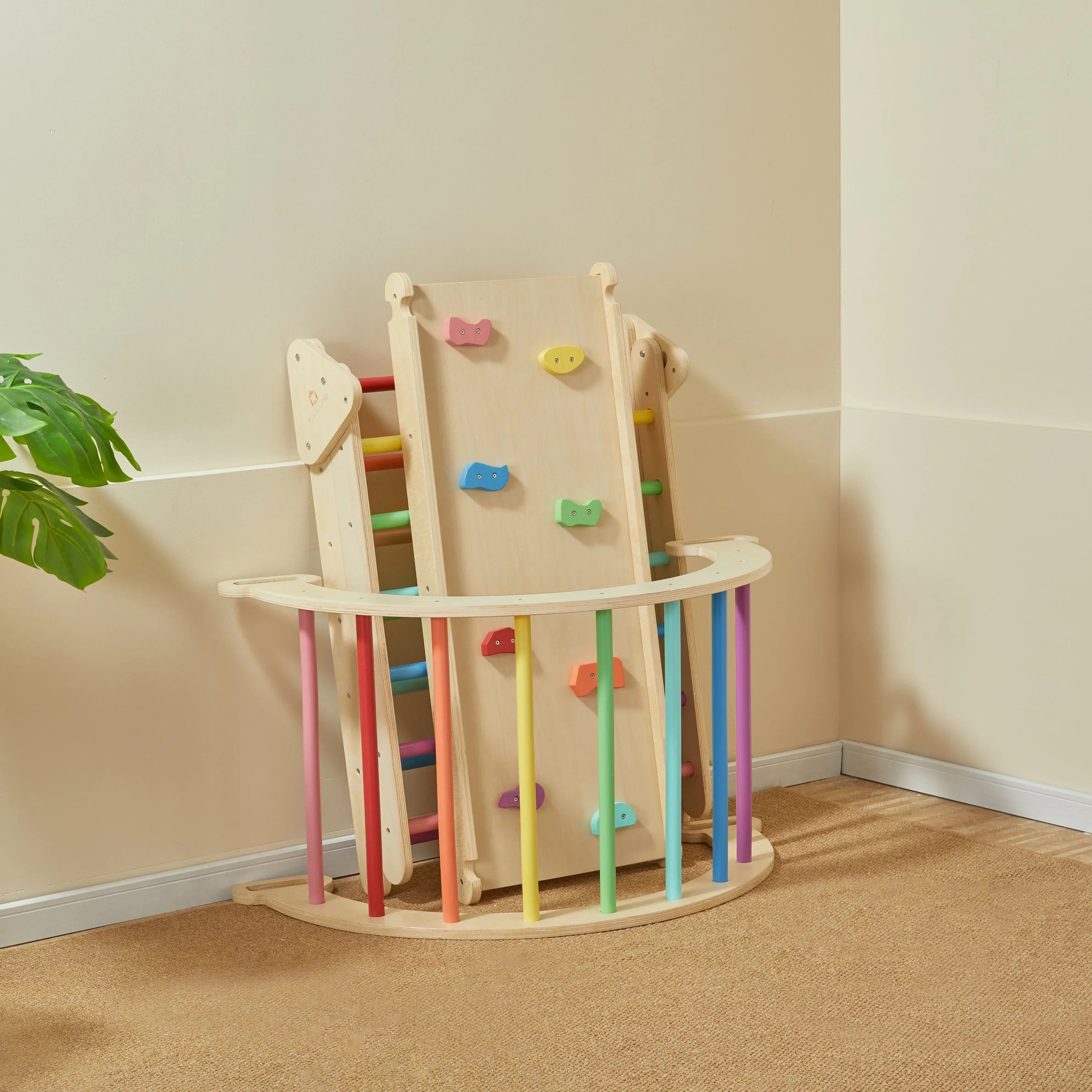 Tiny Land® 5-in-1 Rainbow climbing set climbing set Tiny Land   