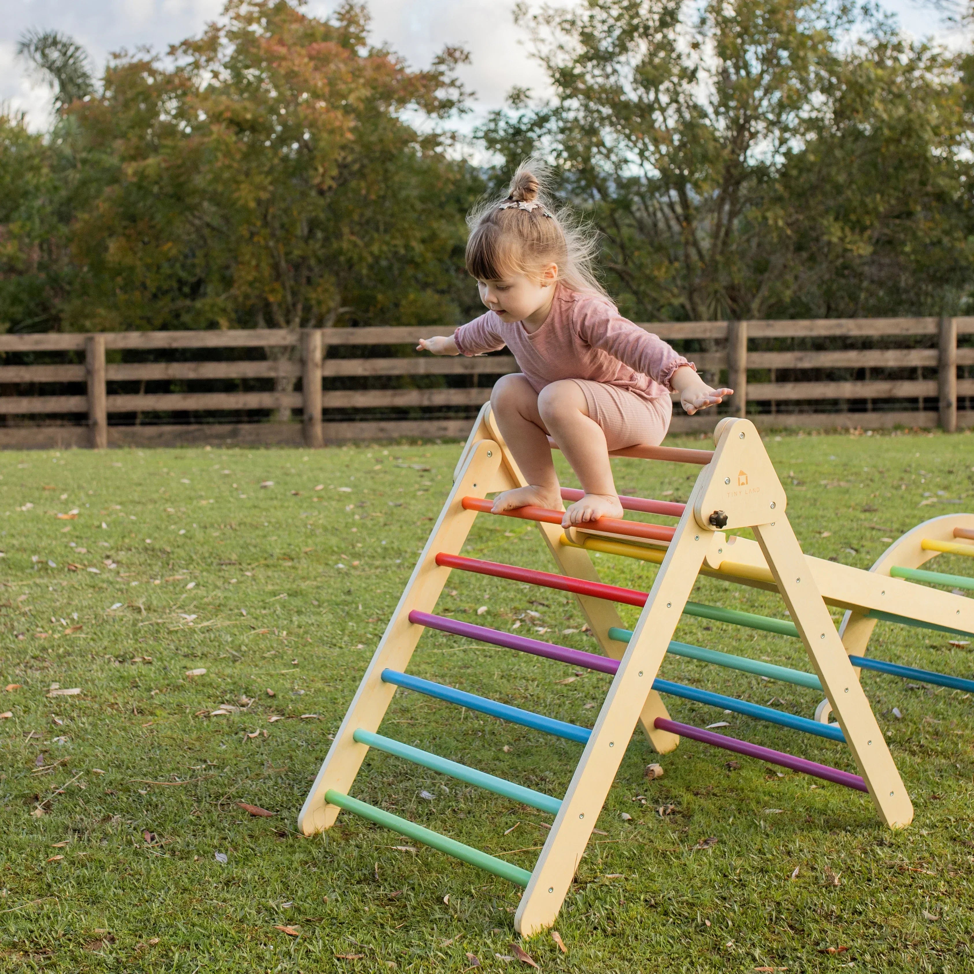 Tiny Land® 5-in-1 Rainbow climbing set climbing set Tiny Land   