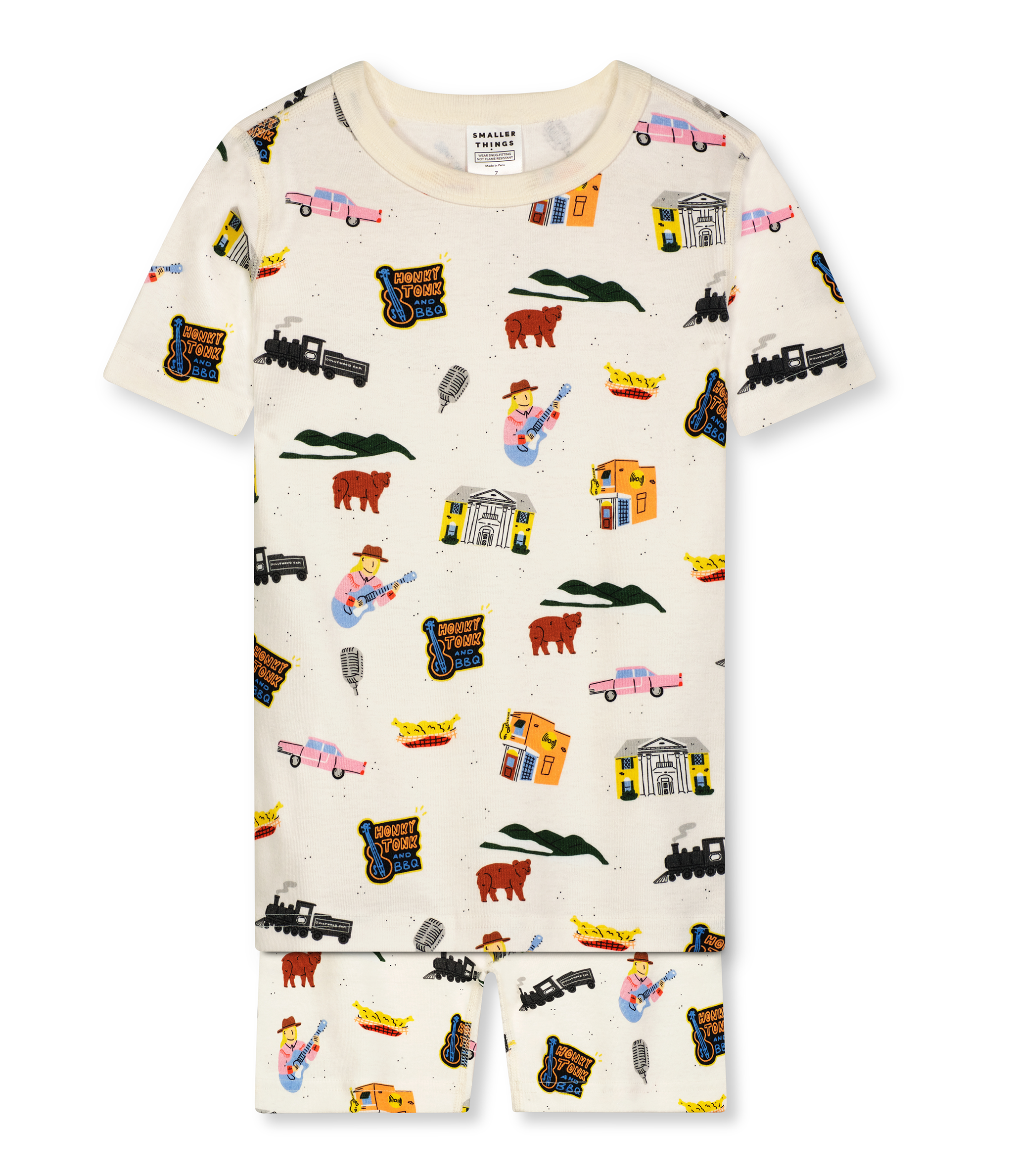 Goodnight, Tennessee Short Pajamas Set  🎶