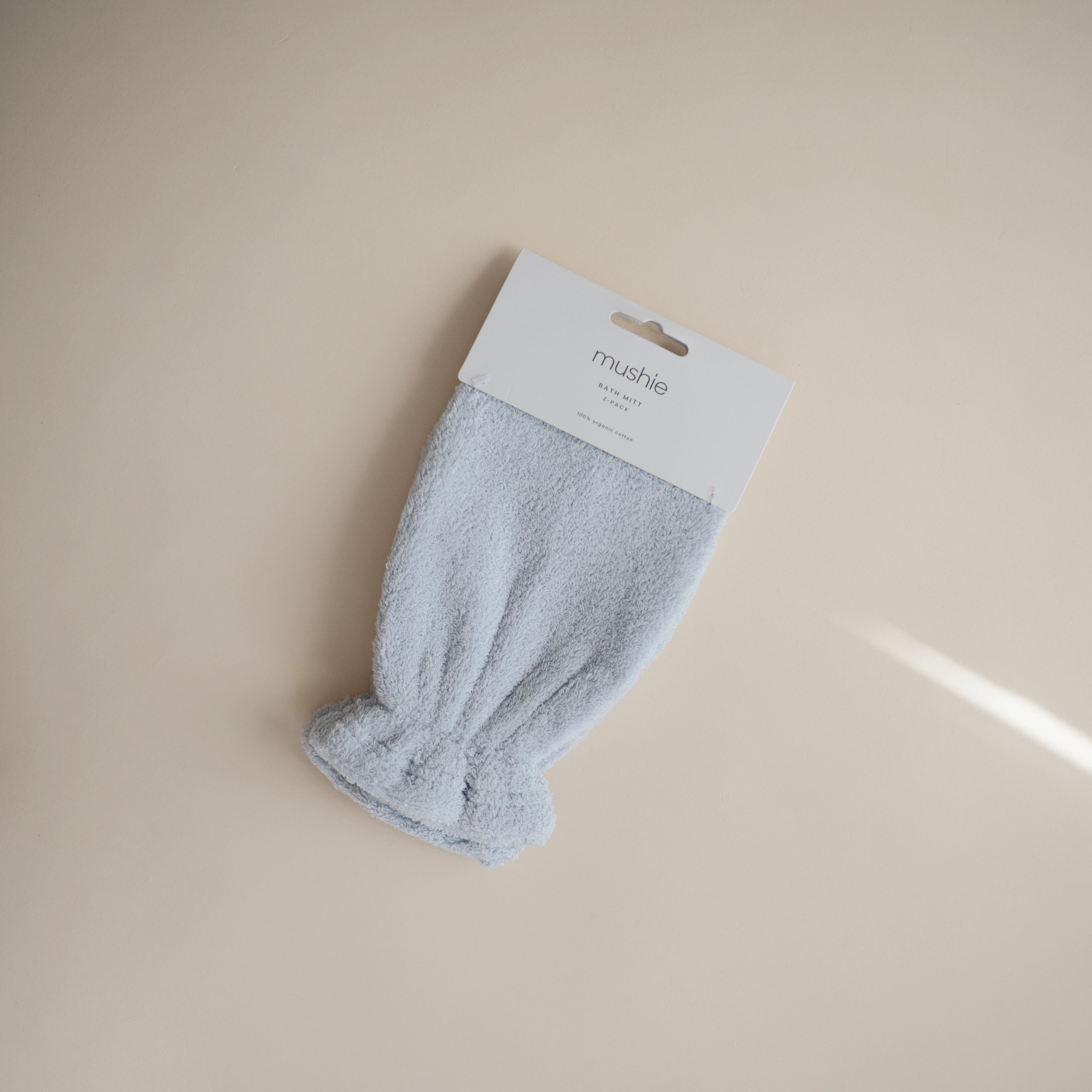 Organic Cotton Bath Mitt 2-Pack Bath Mitt Mushie   