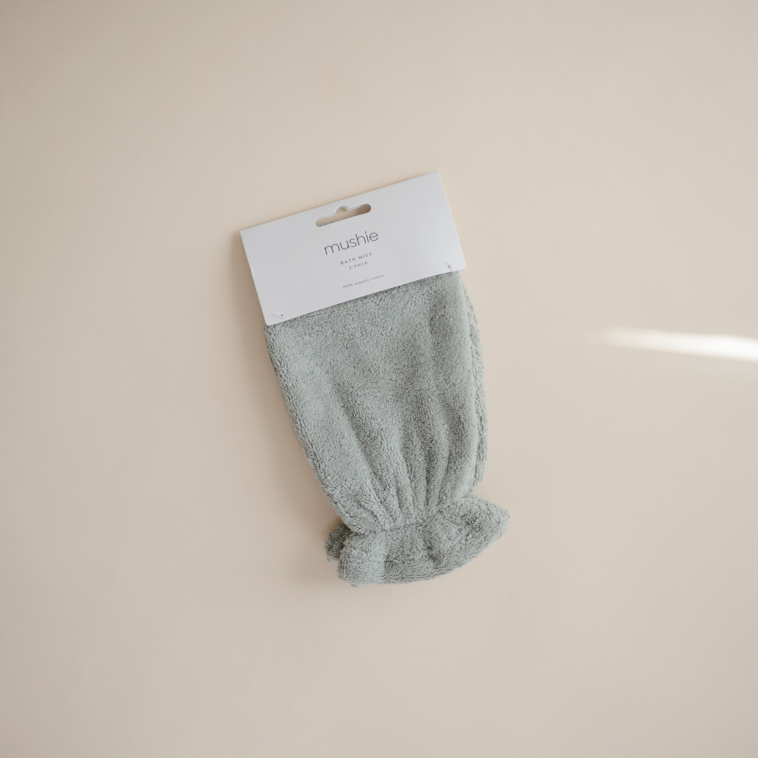 Organic Cotton Bath Mitt 2-Pack Bath Mitt Mushie   