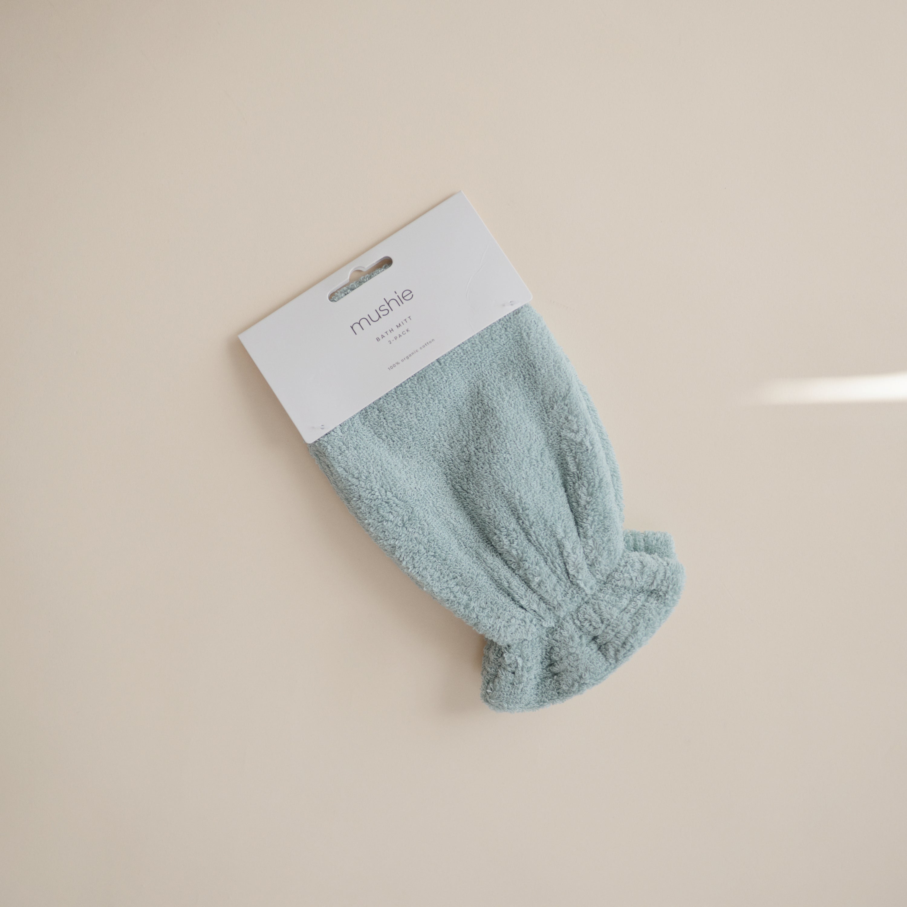 Organic Cotton Bath Mitt 2-Pack Bath Mitt Mushie   