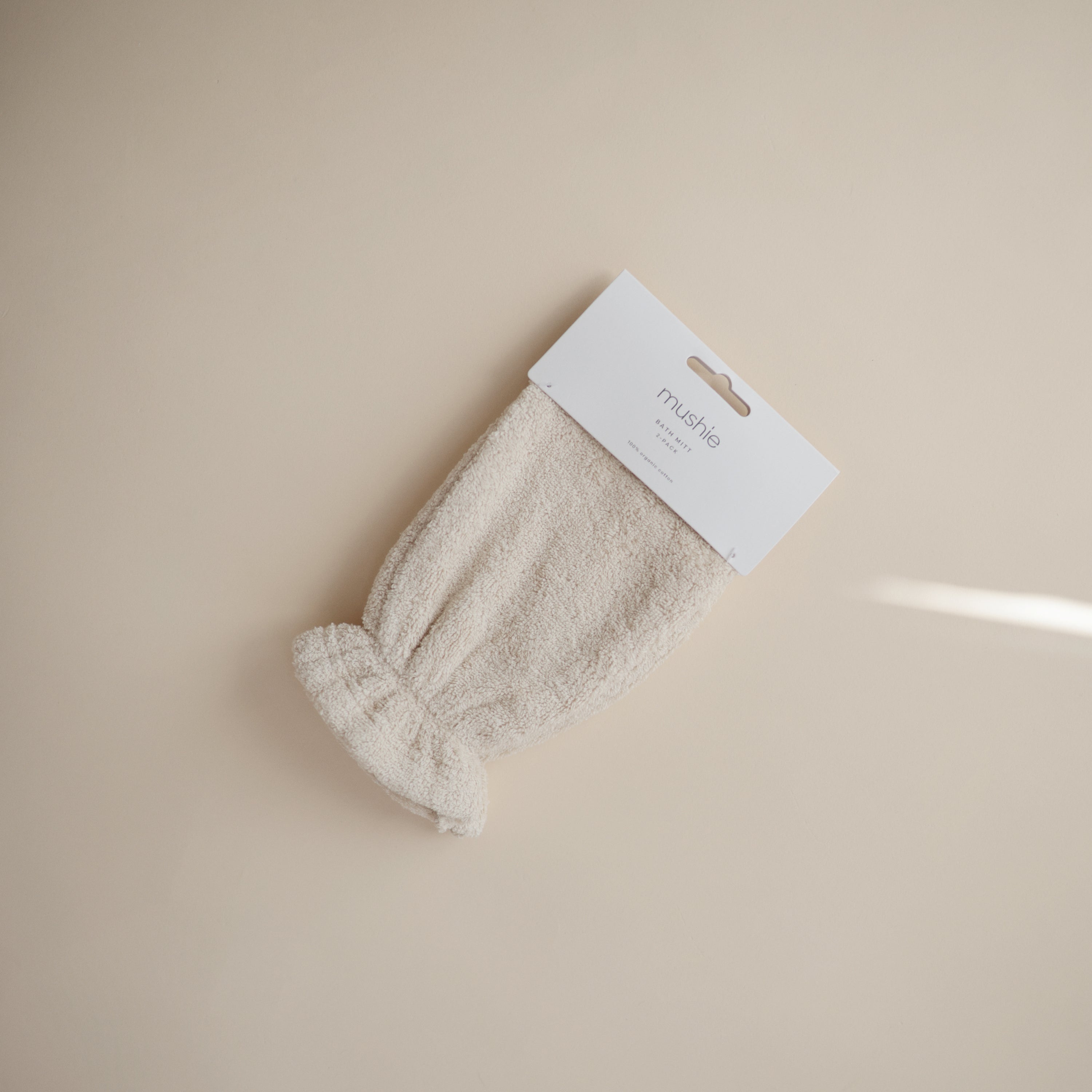 Organic Cotton Bath Mitt 2-Pack Bath Mitt Mushie   