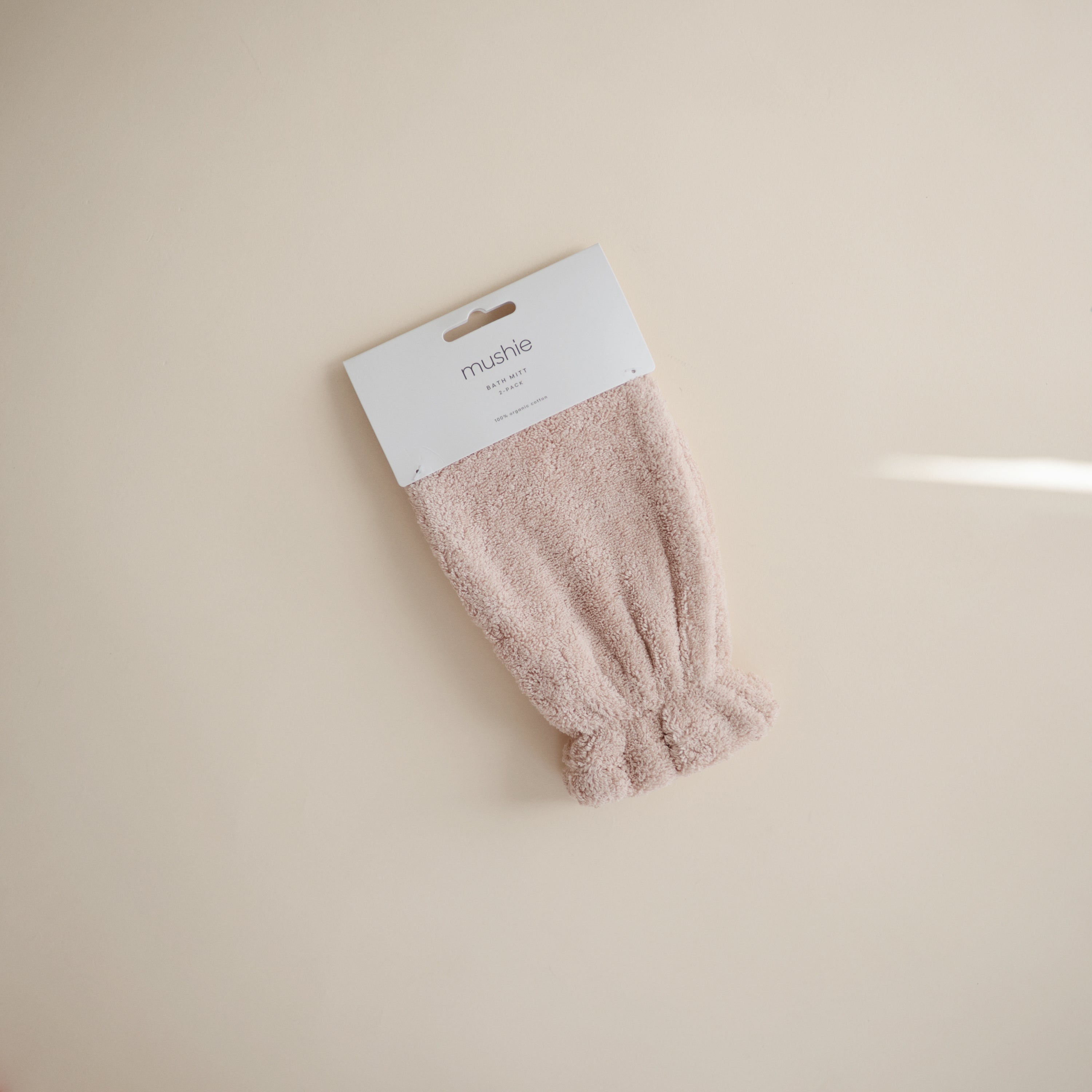 Organic Cotton Bath Mitt 2-Pack Bath Mitt Mushie   