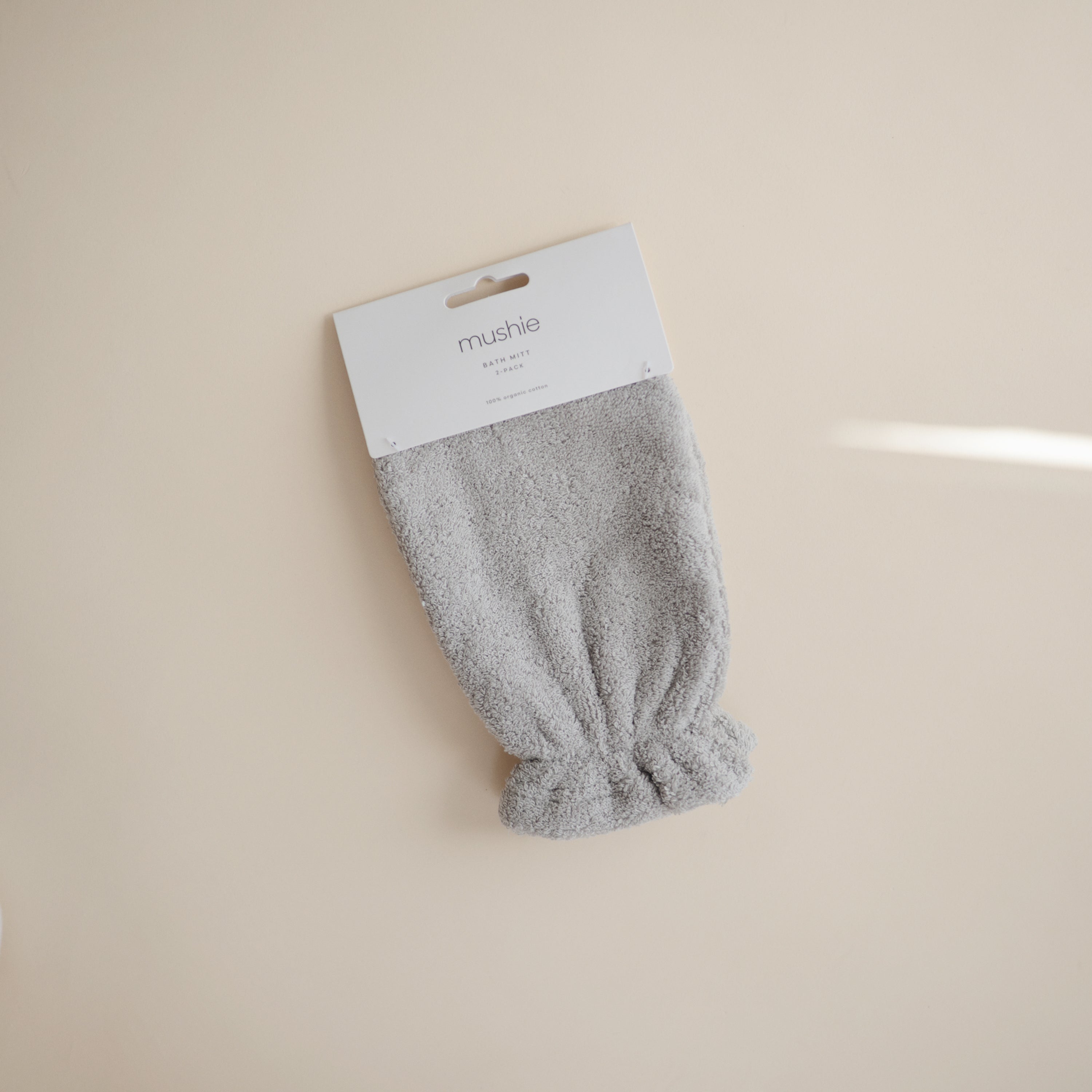 Organic Cotton Bath Mitt 2-Pack Bath Mitt Mushie   