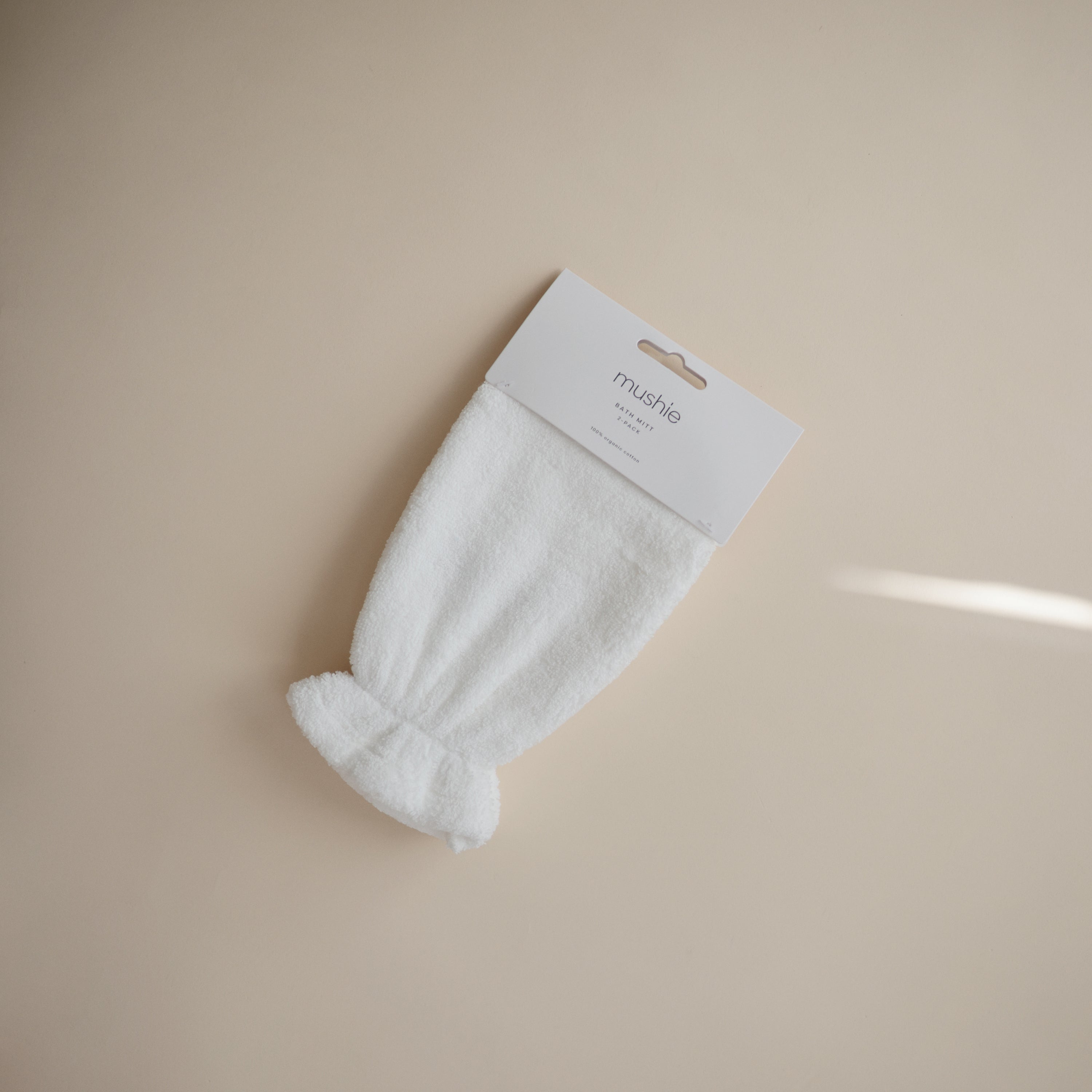 Organic Cotton Bath Mitt 2-Pack Bath Mitt Mushie   