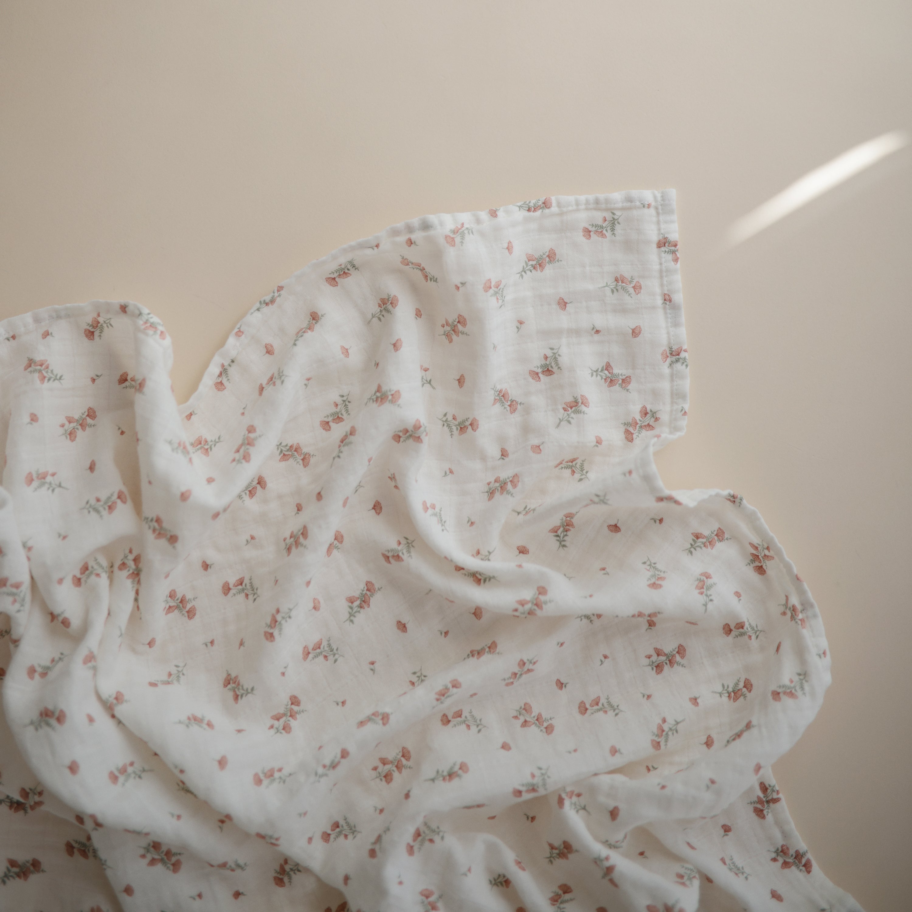 Organic Cotton Muslin Swaddle Blanket Swaddle Mushie   