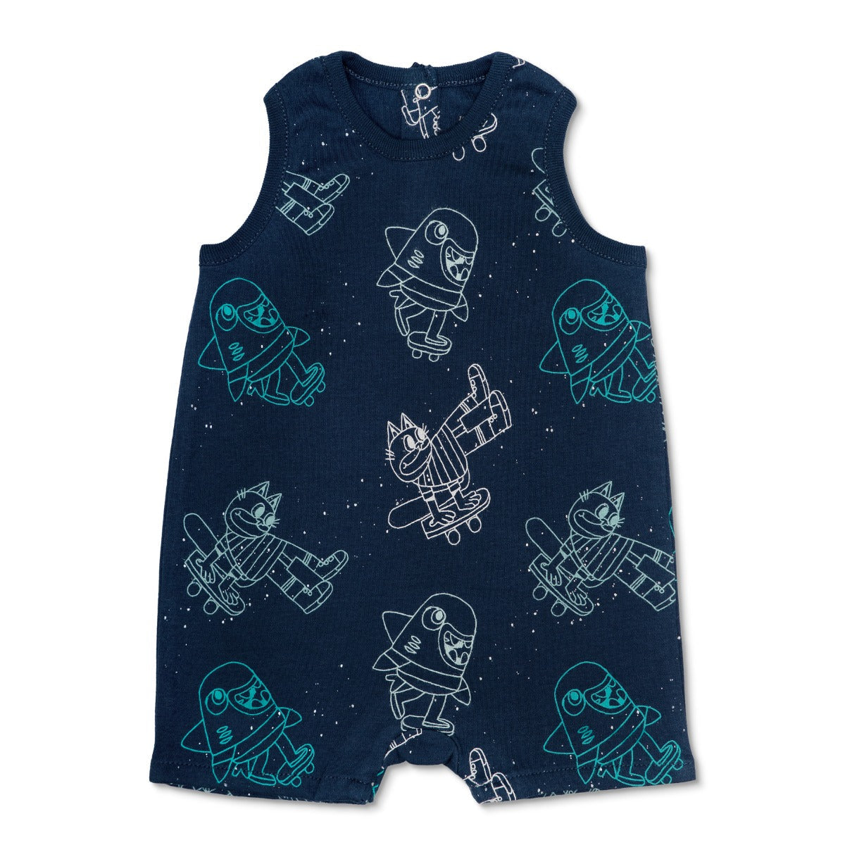 KEFE Sleeveless Coverall - Skater Cats