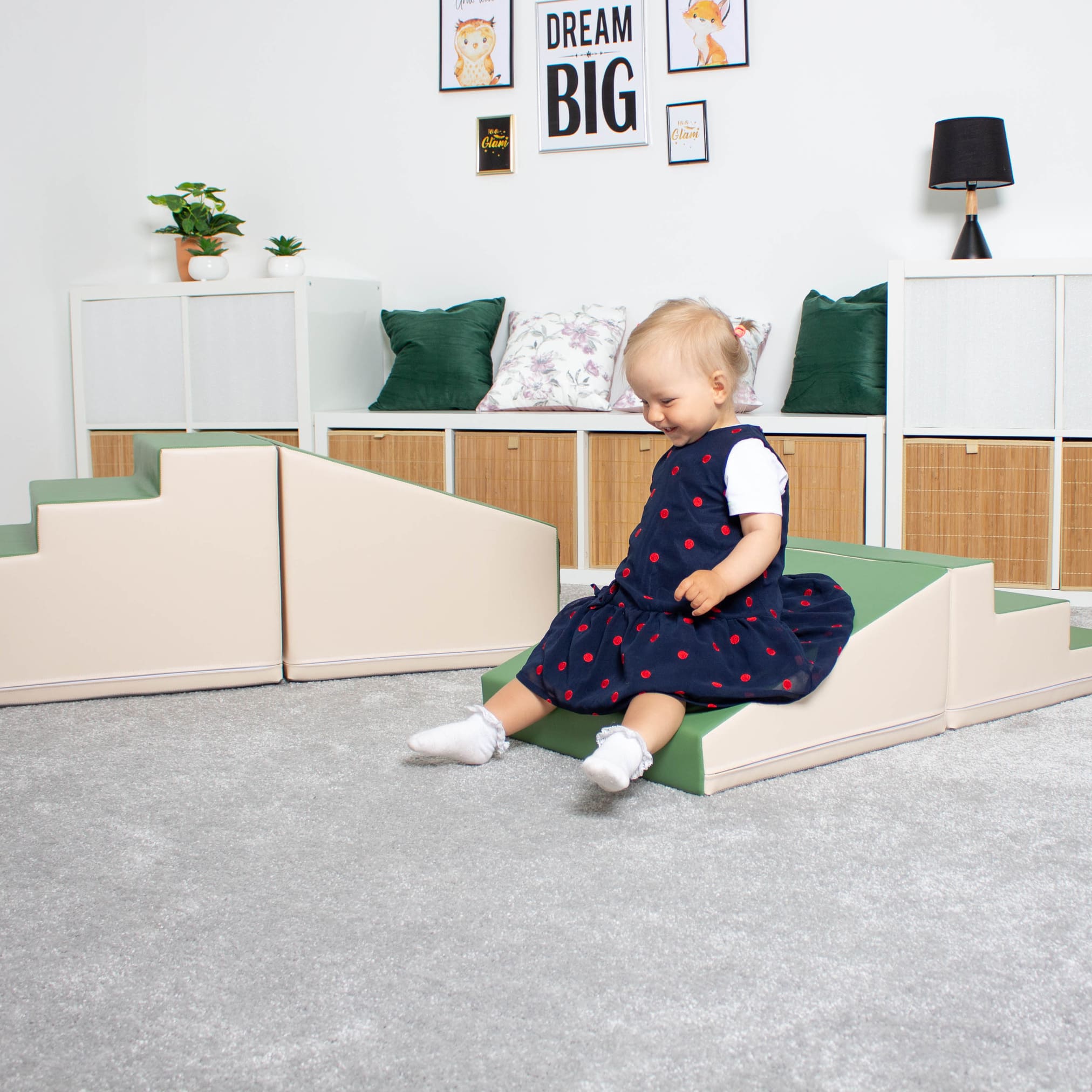 4 Piece Soft Play Step and Slide Set - Transformer