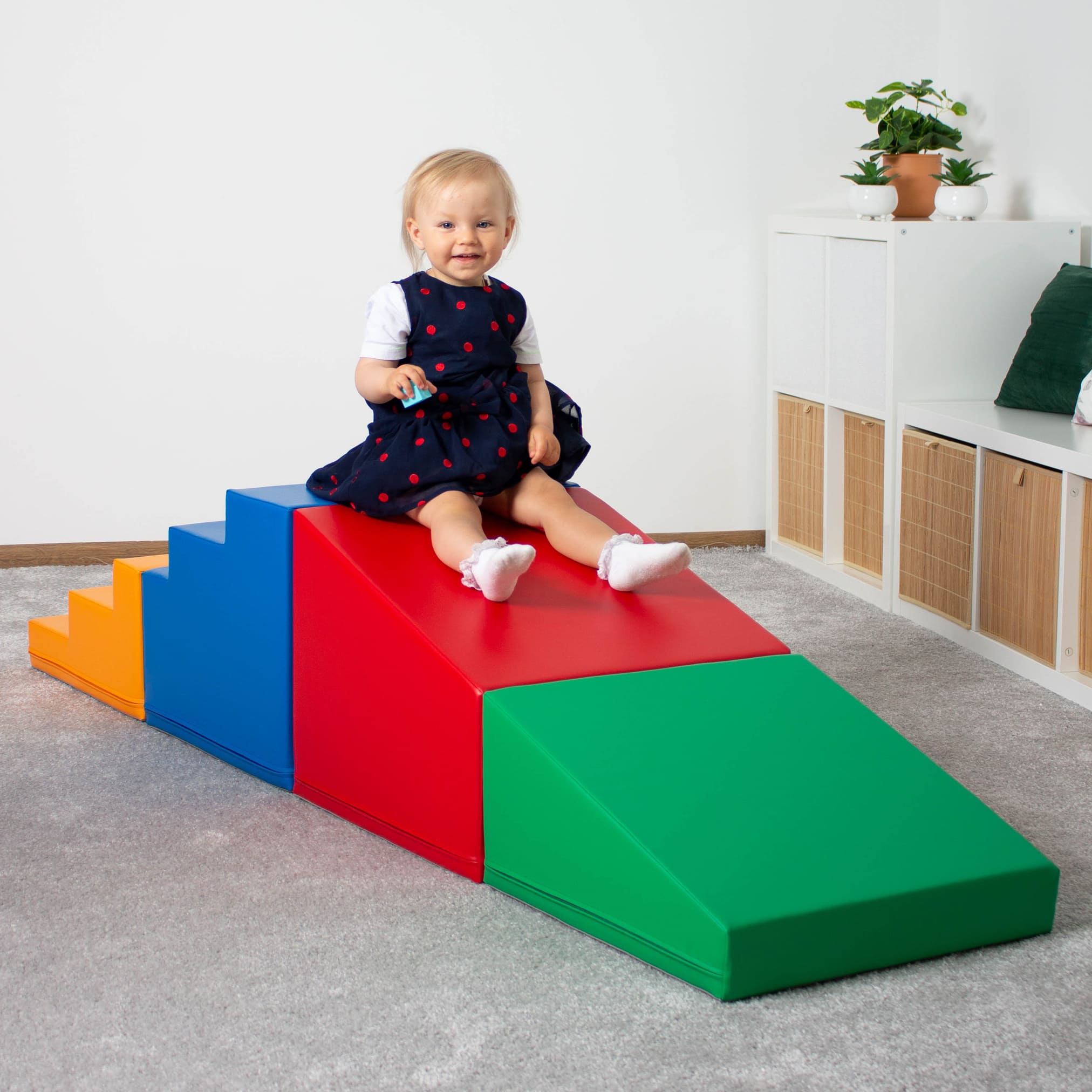 4 Piece Soft Play Step and Slide Set - Transformer