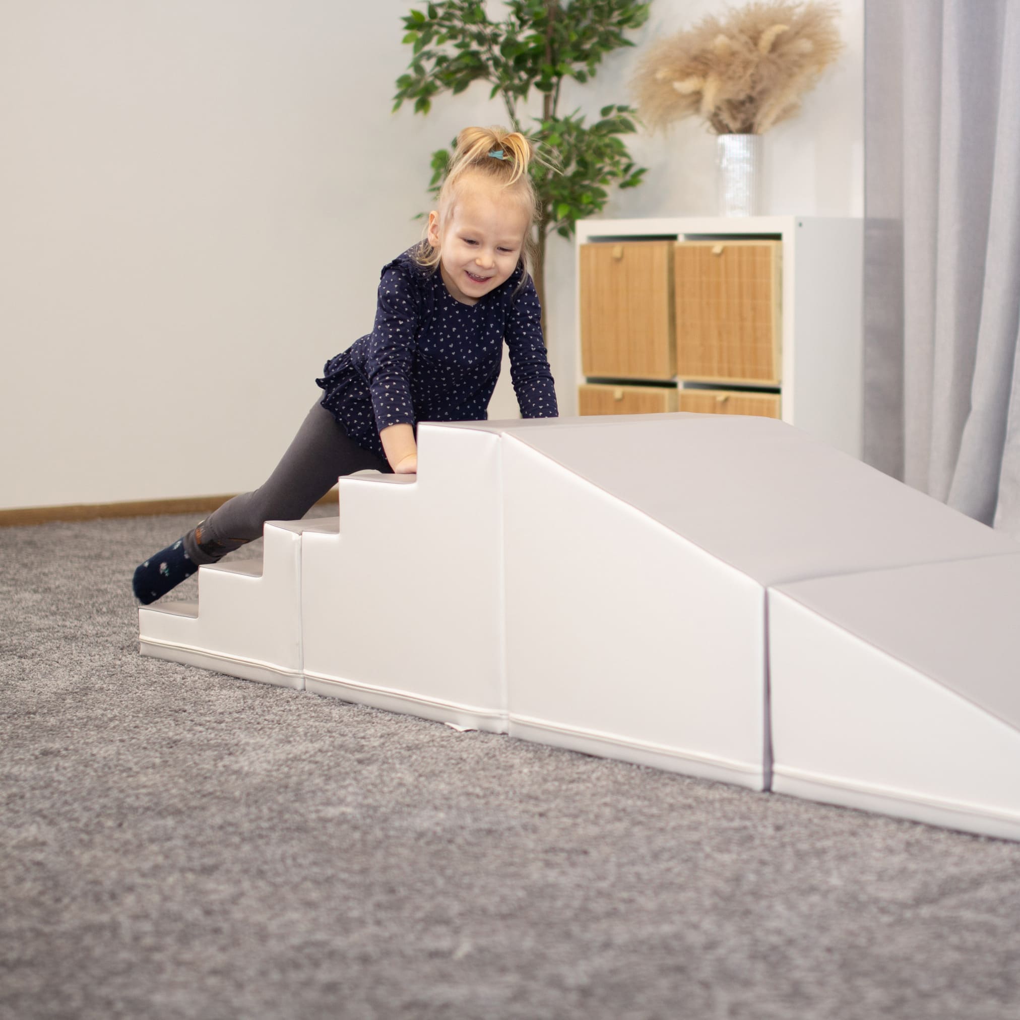 4 Piece Soft Play Step and Slide Set - Transformer
