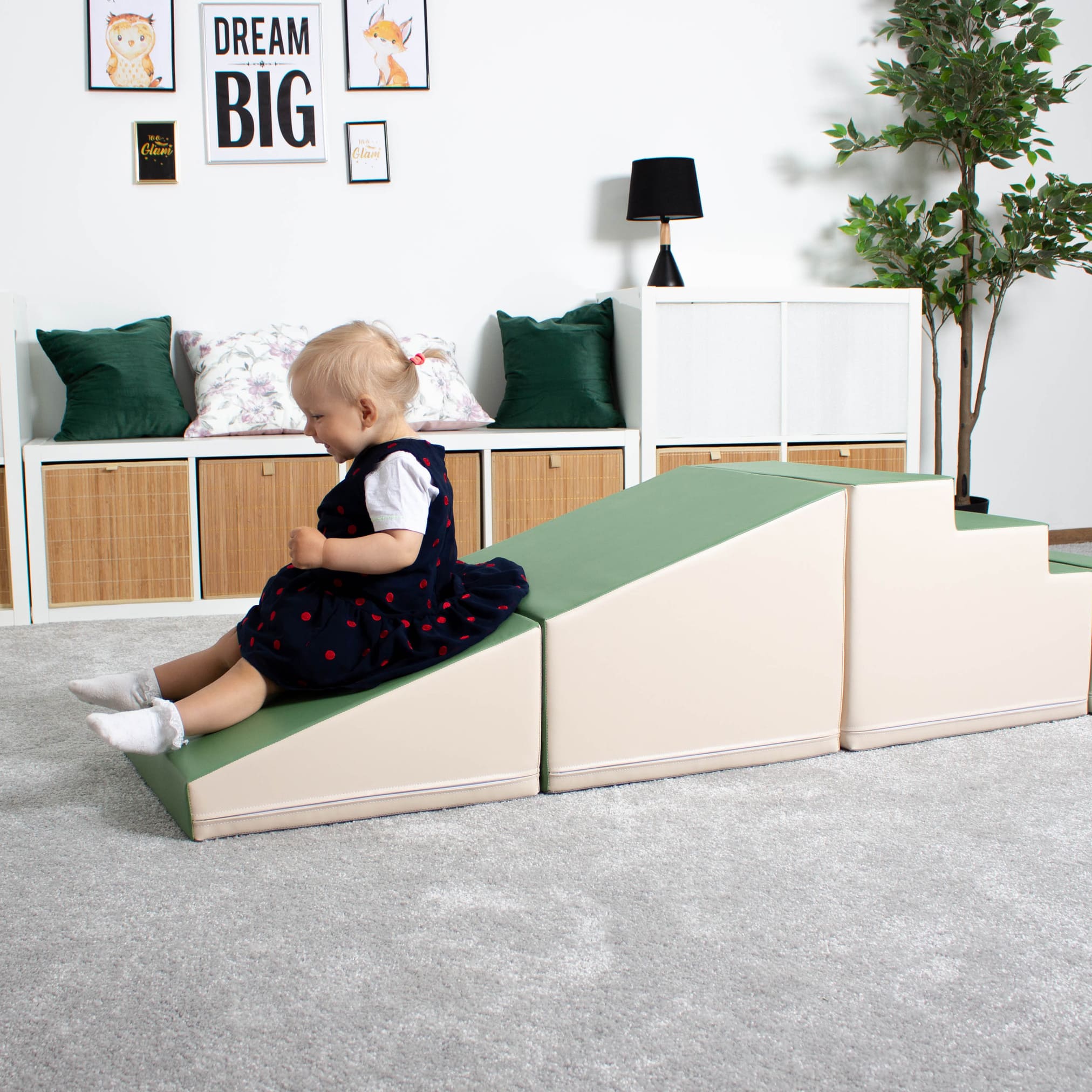 4 Piece Soft Play Step and Slide Set - Transformer
