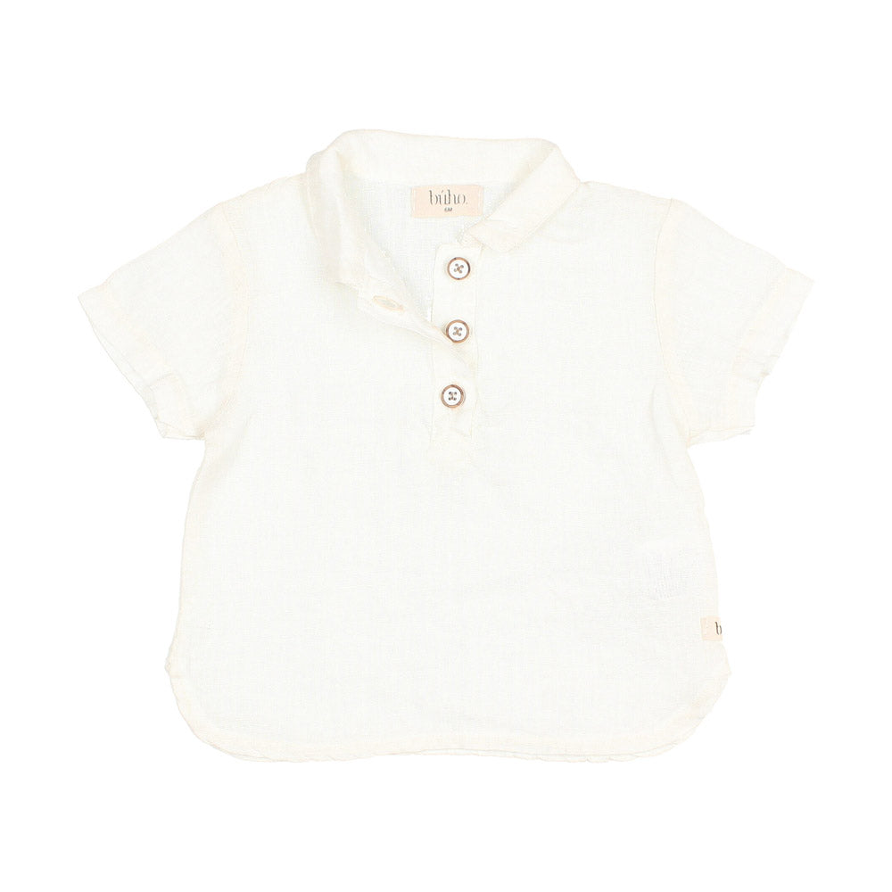 Baby Linen Shirt - Ecru