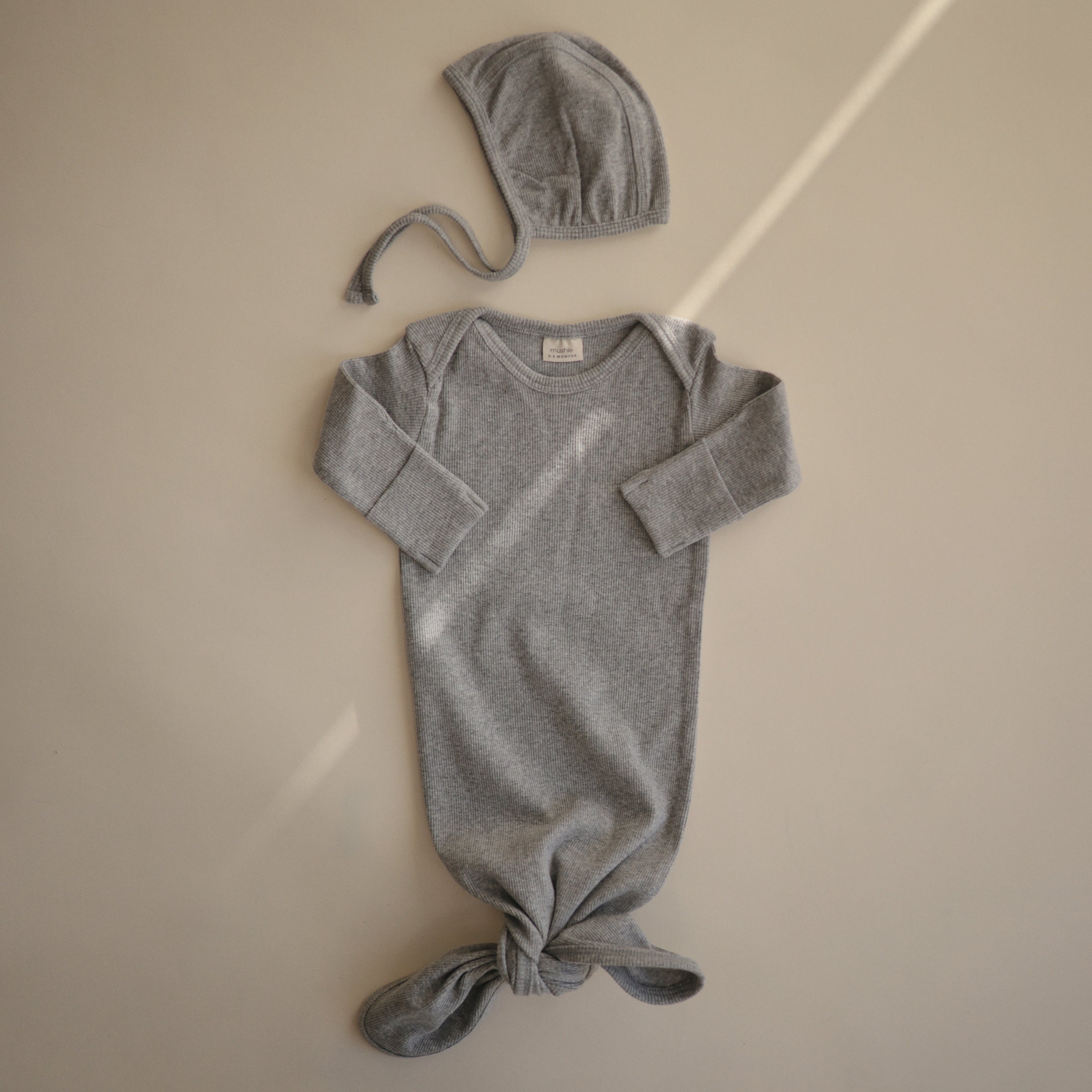 Ribbed Baby Bonnet Baby Clothes Mushie   