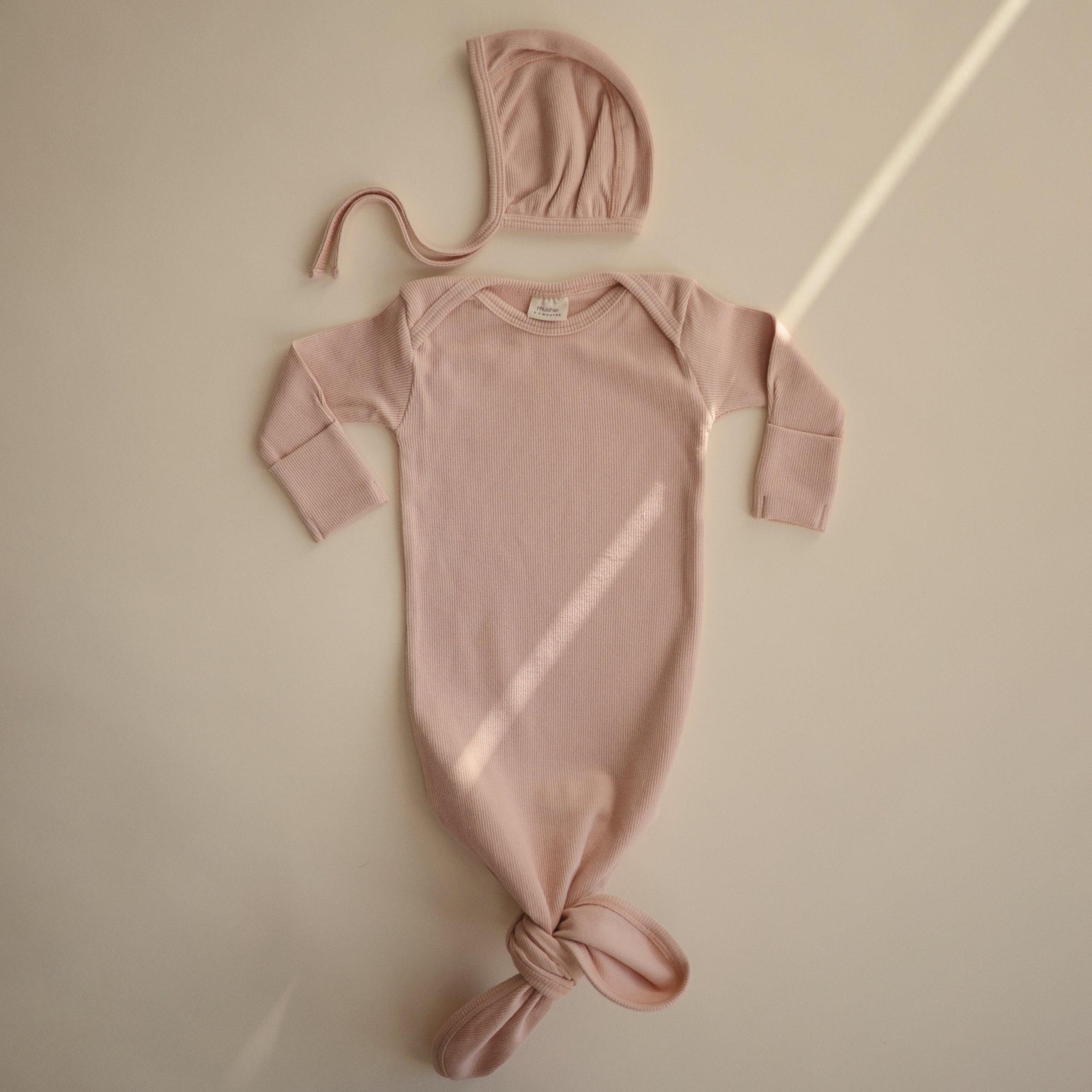 Ribbed Baby Bonnet Baby Clothes Mushie   