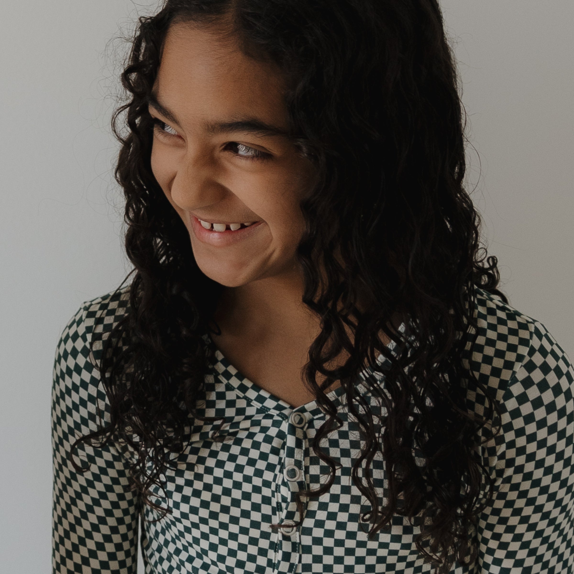 Bamboo Two Piece Pajamas | Lucky Micro Check