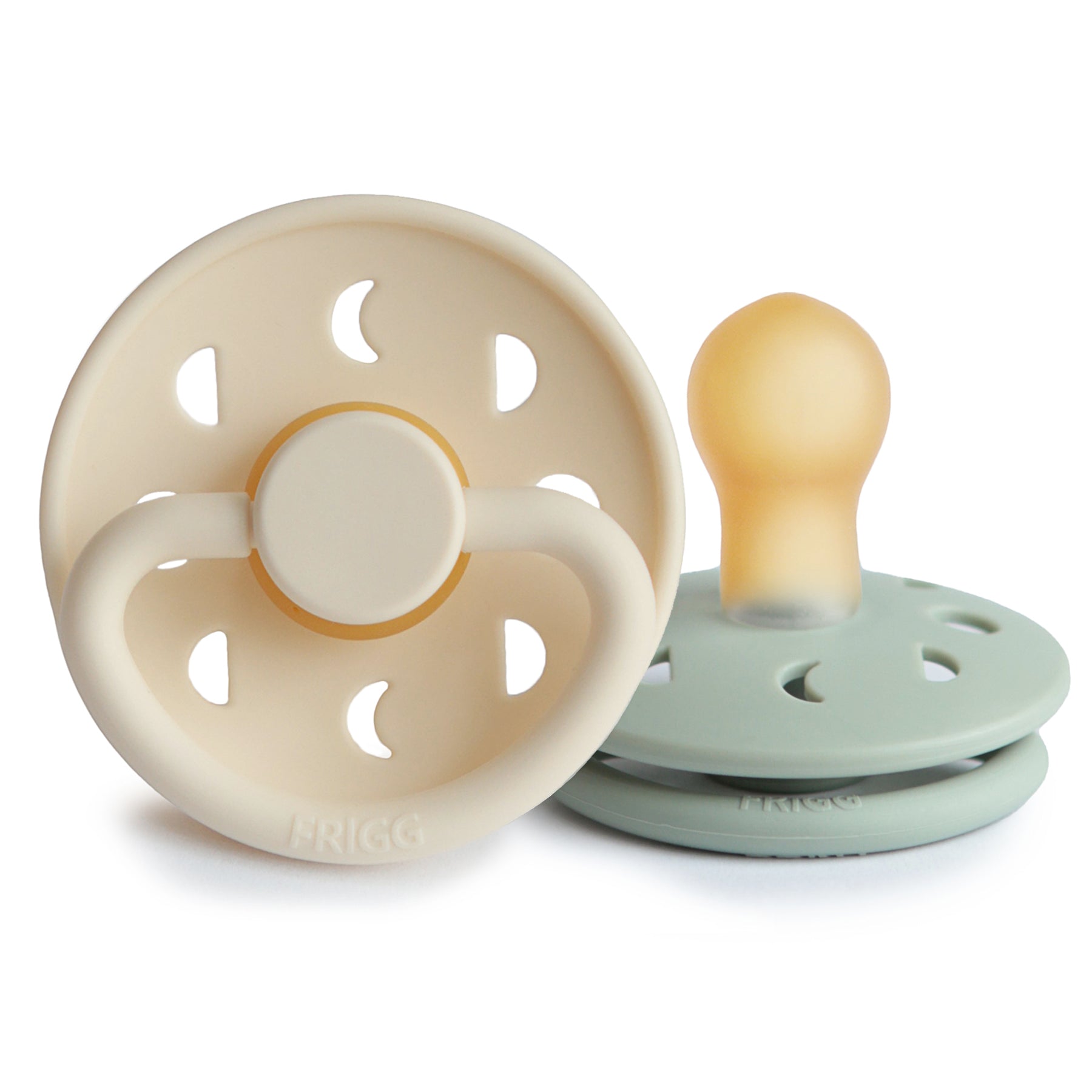 FRIGG Moon Natural Rubber Pacifier 2-Pack FRIGG PACIFIERS Mushie   