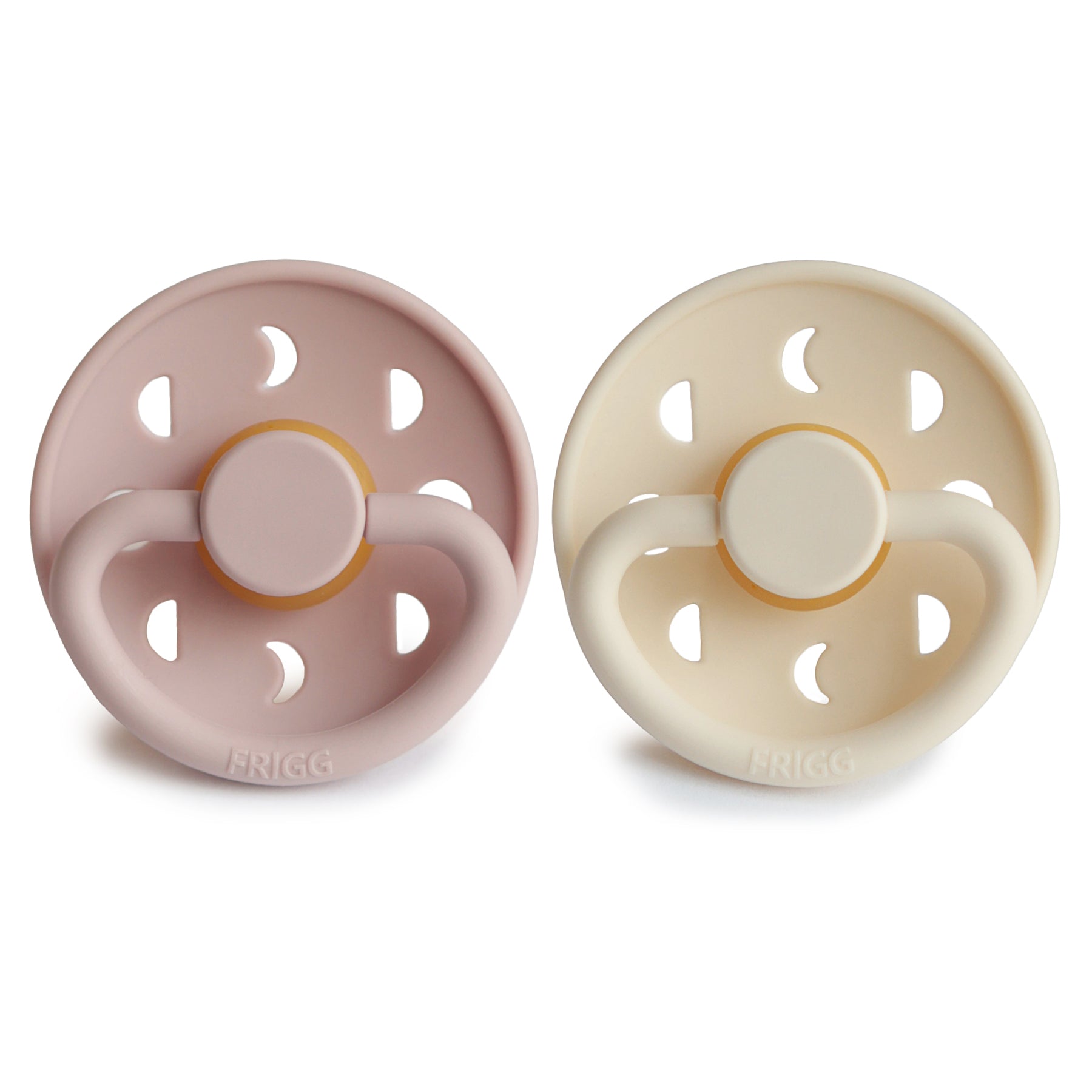 FRIGG Moon Natural Rubber Pacifier 2-Pack FRIGG PACIFIERS Mushie   