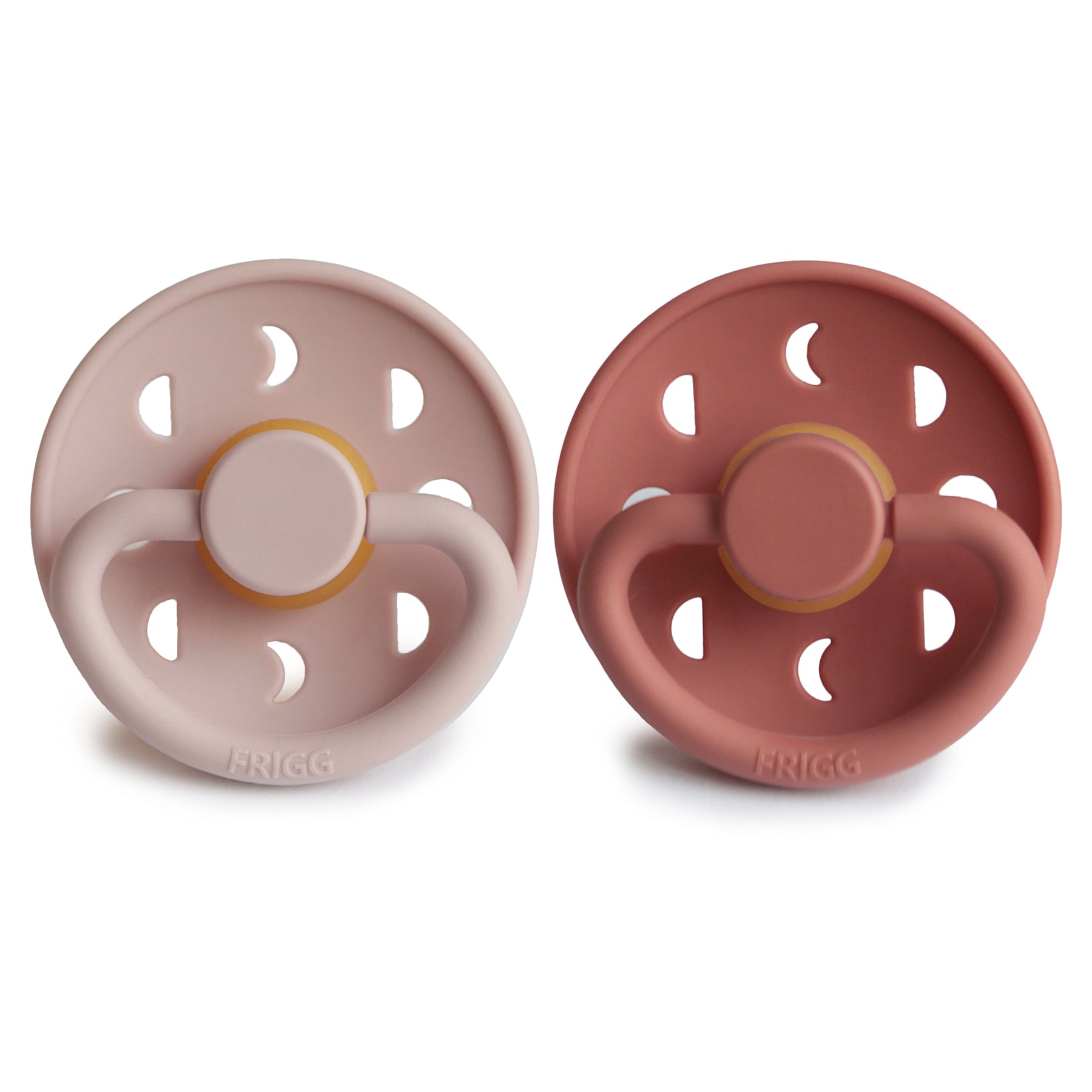 FRIGG Moon Natural Rubber Pacifier 2-Pack FRIGG PACIFIERS Mushie   