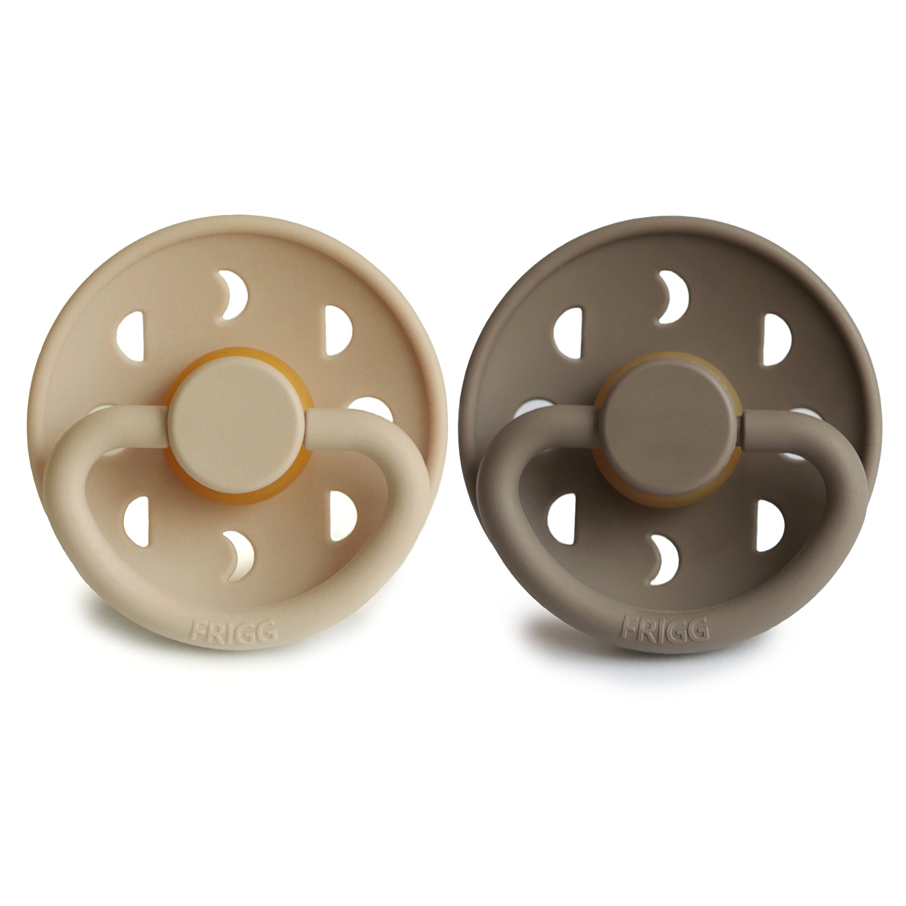 FRIGG Moon Natural Rubber Pacifier 2-Pack FRIGG PACIFIERS Mushie   