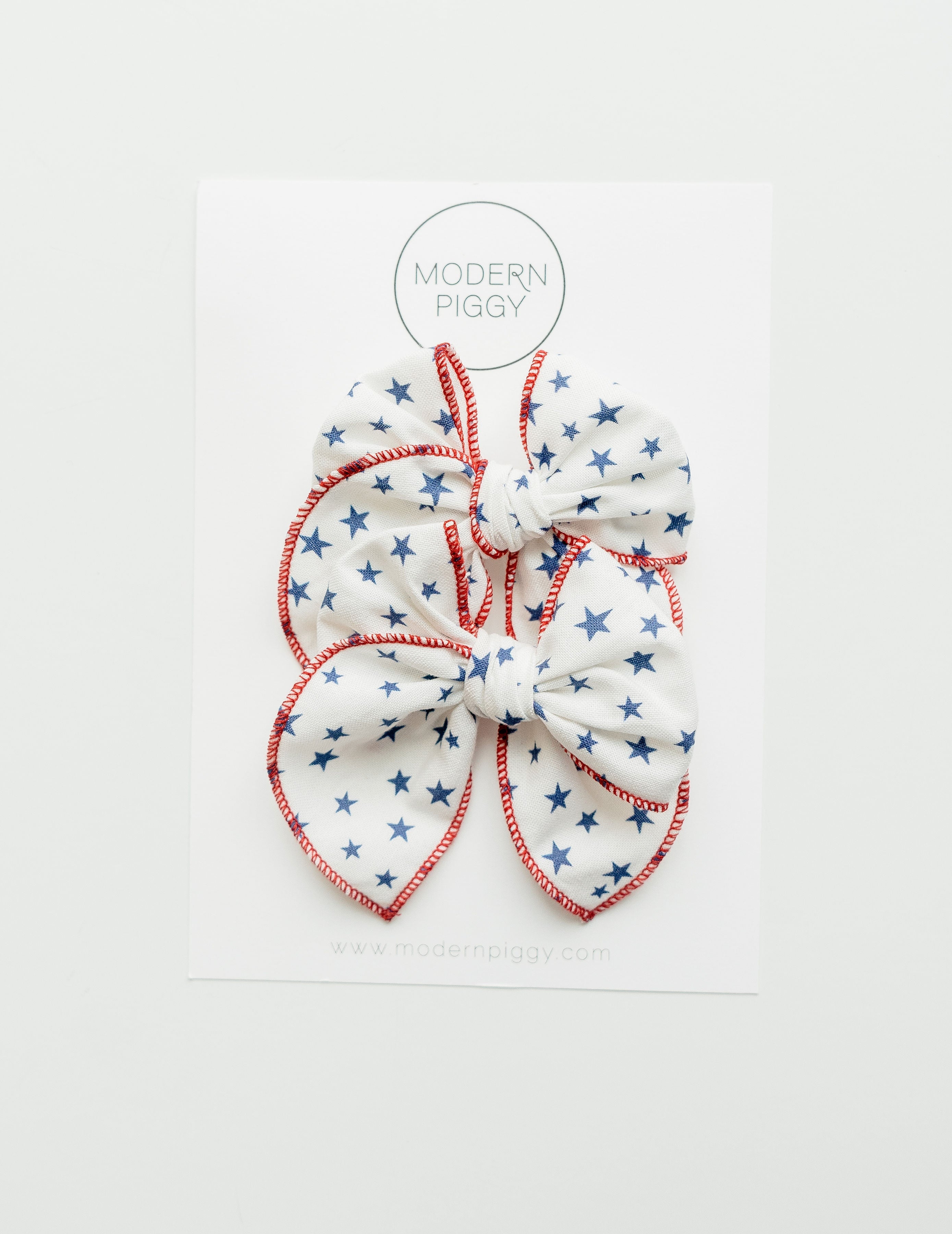 All American | Pigtail Set - Petite Party Bow