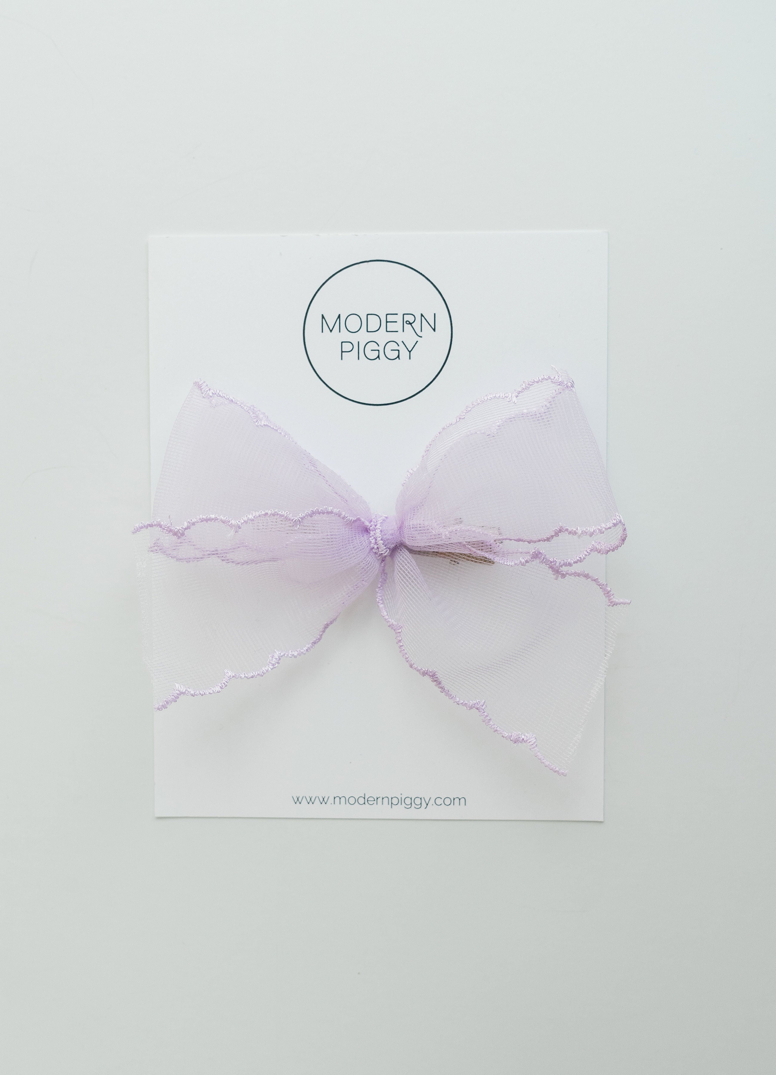 Lavender Mist | Pigtail Set - Ribbon Bow