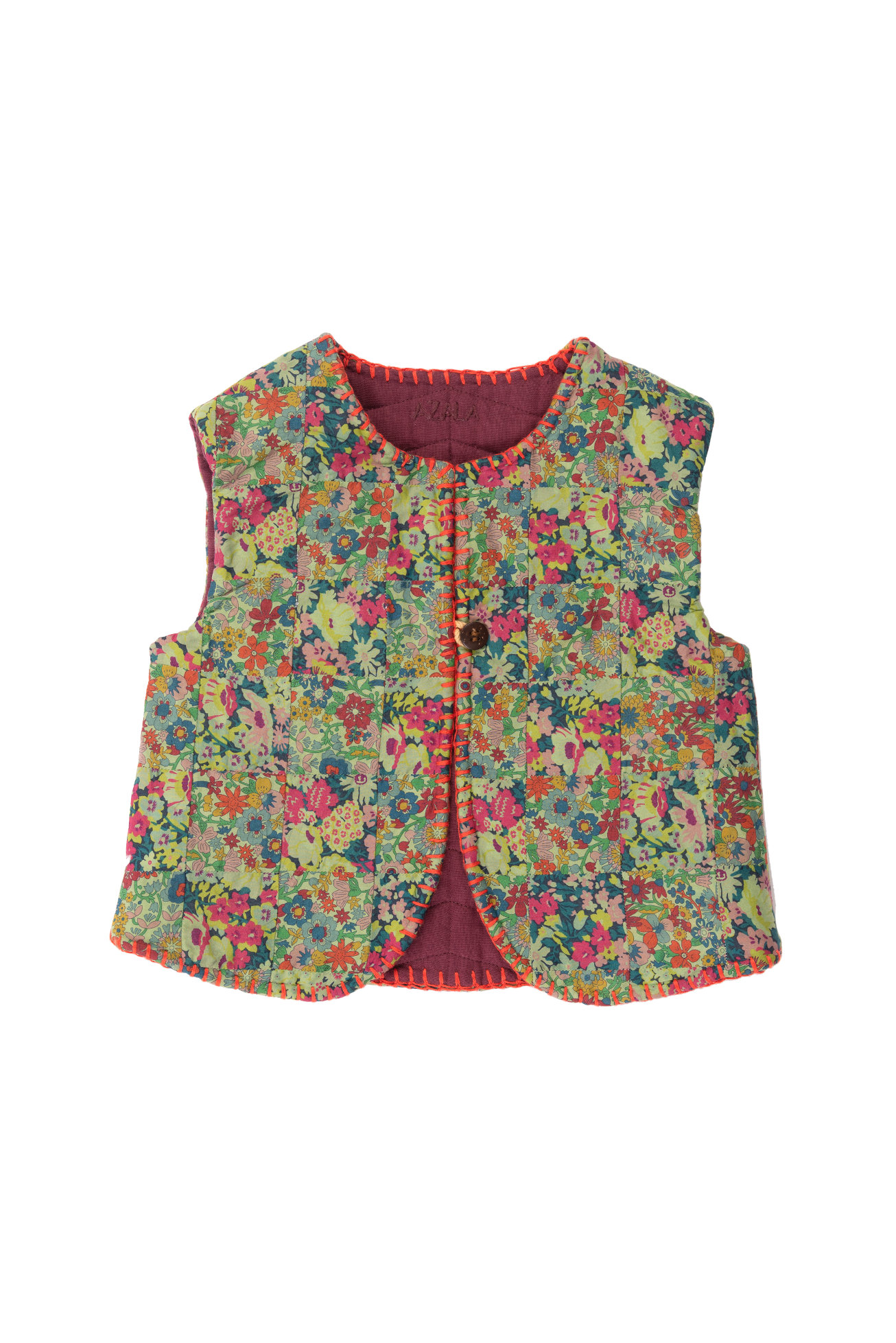 Reversible Baby Vest - Liberty Patchwork