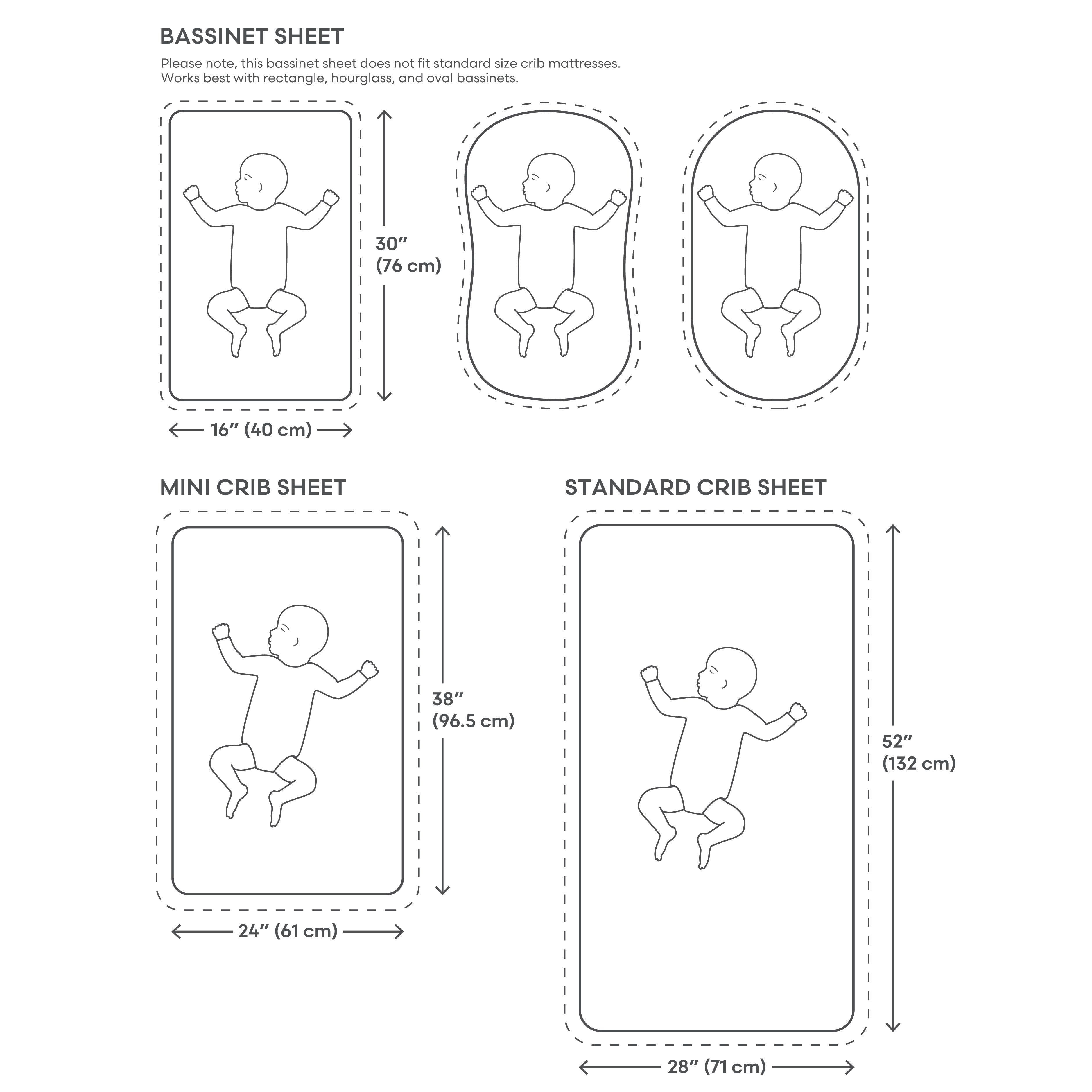 Extra Soft Bassinet Muslin Crib Sheet crib sheets Mushie   