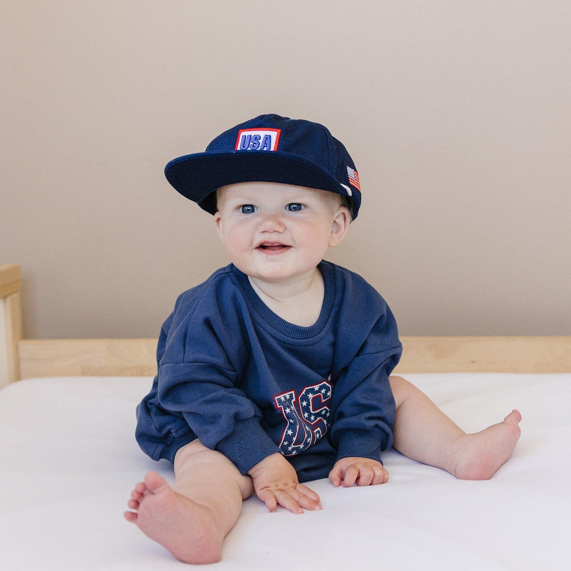 USA Sweatshirt Romper