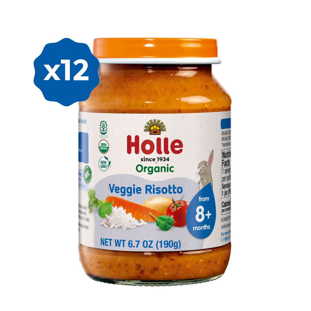 Holle Organic Baby Food Jar - Veggie Risotto - 12 Jars