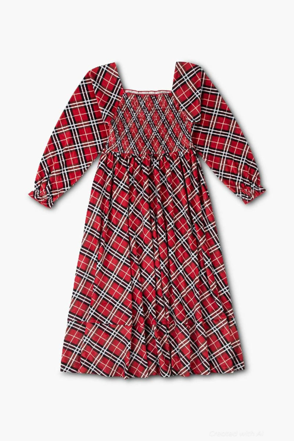Velour Adult Life of the Party Dress - Christmas Tartan